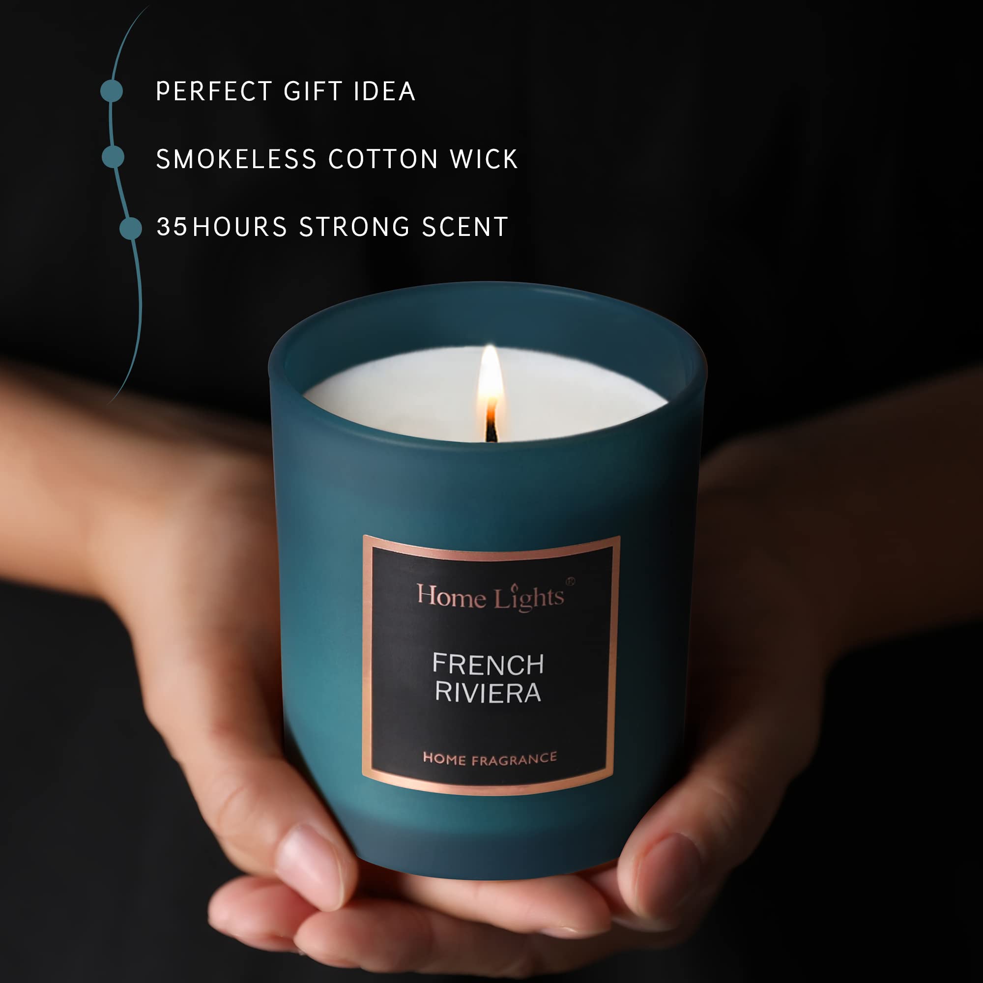 Scented Candles for Home Decoration - Natural Soy Wax Candles - Pumpkin Shaped - Vanilla Caramel Fragrance | 30 Hour Burn Time |