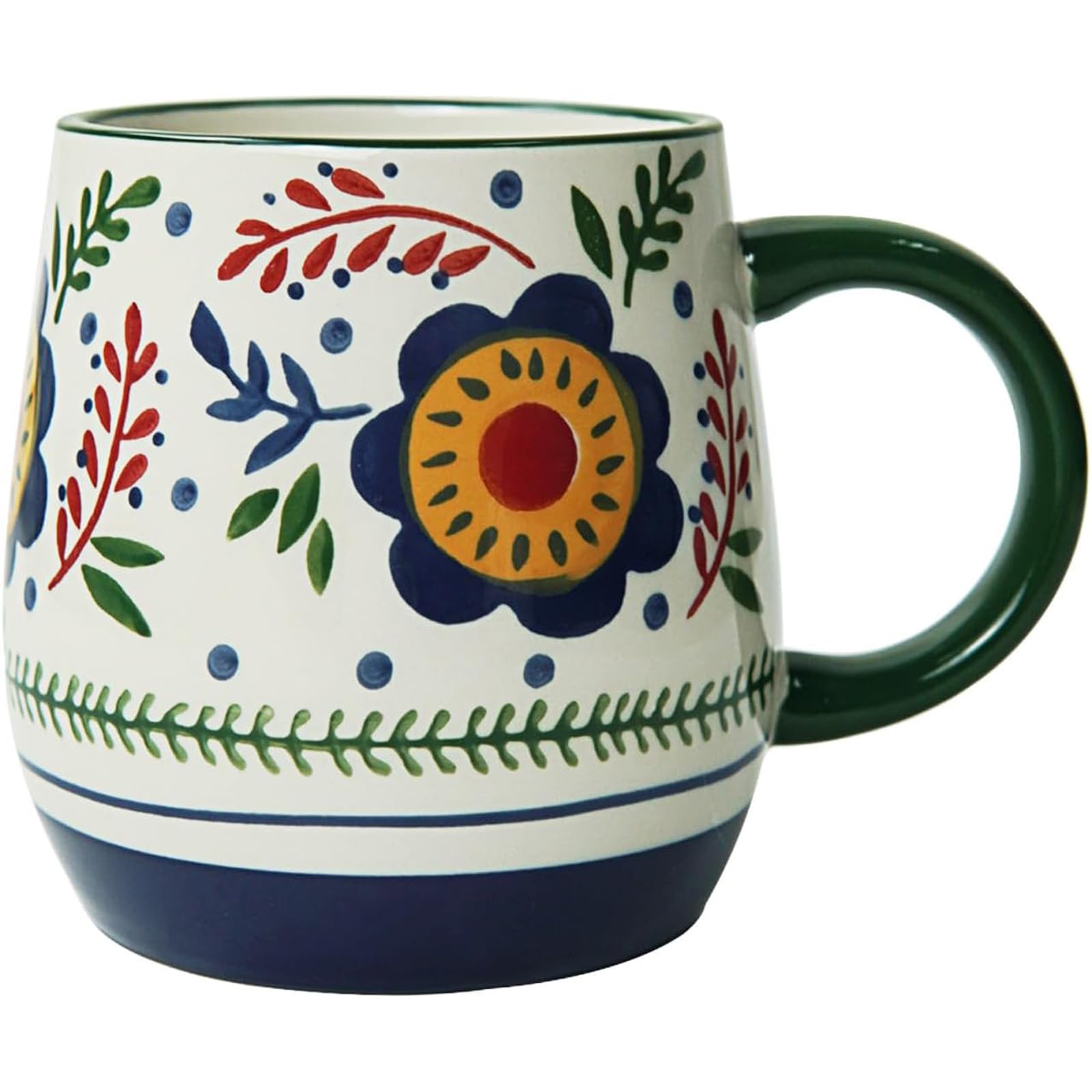 Fuscrip Large Coffee Mug,16oz Ceramic Coffee Mugs with Big Handle,Porcelain Mugs for Coffee,Latte,Tea,Cocoa,Dishwasher and Micro
