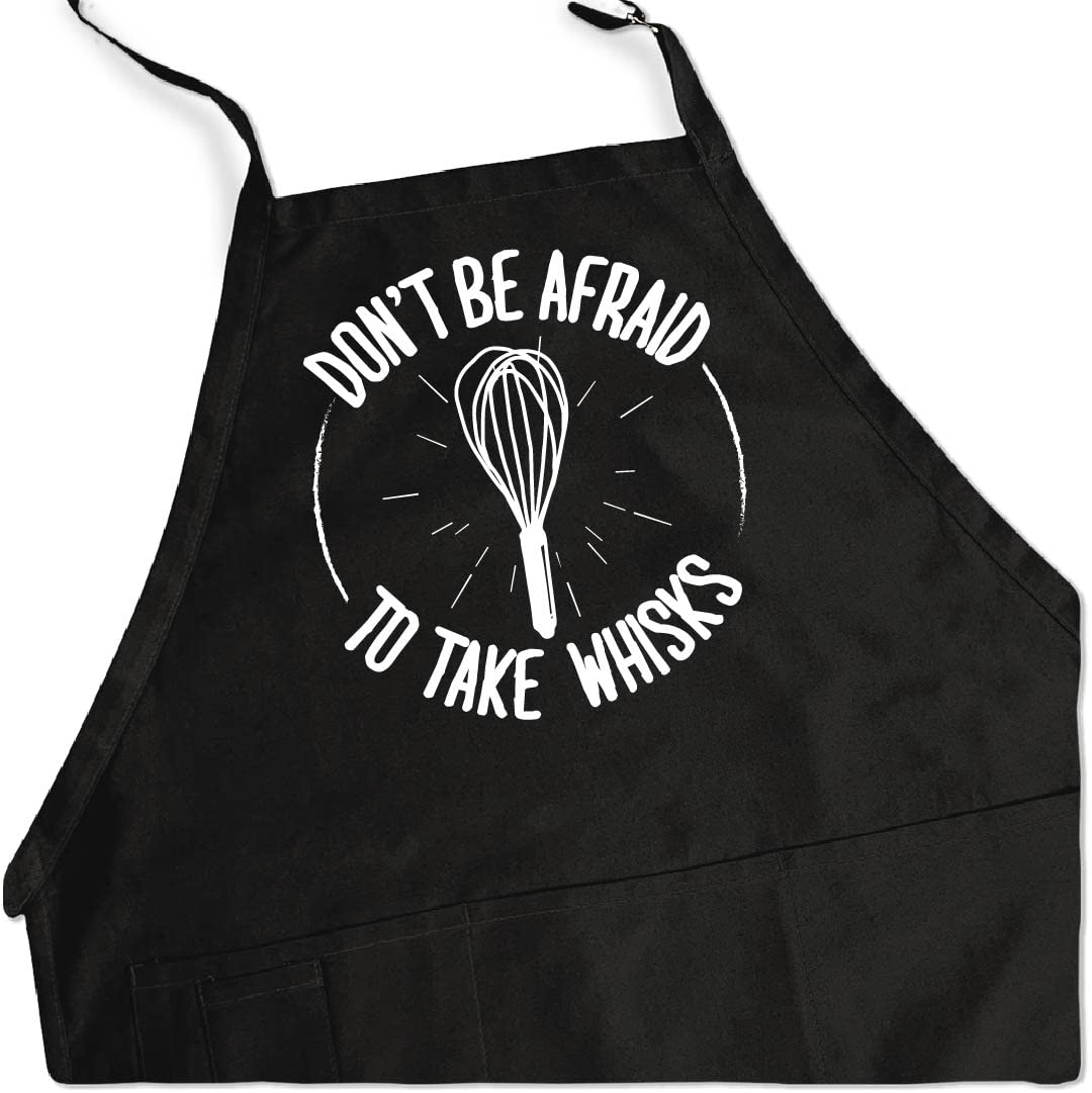 Apronmen, Take Whisks Bbq Grill Adjustable Apron For Men, Black, One Size