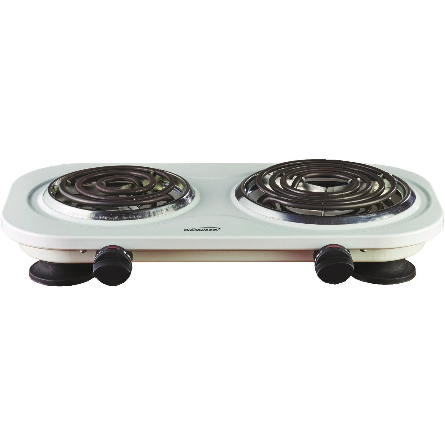 Brentwood Double Electric Burner, 1500-Watt, White