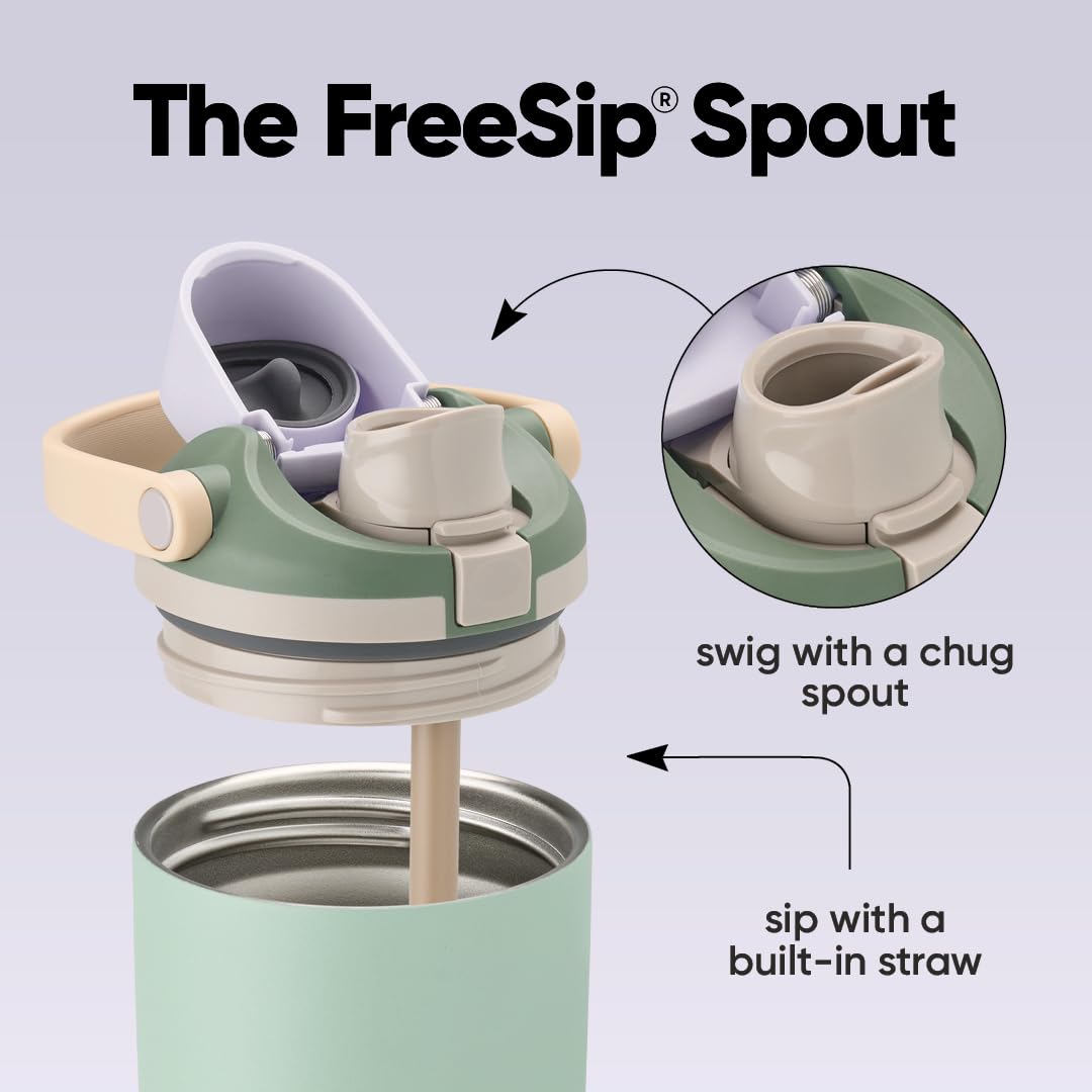 Owala FreeSip Sway - Stainless Steel - 40-oz. - Green (Eucalyptus)