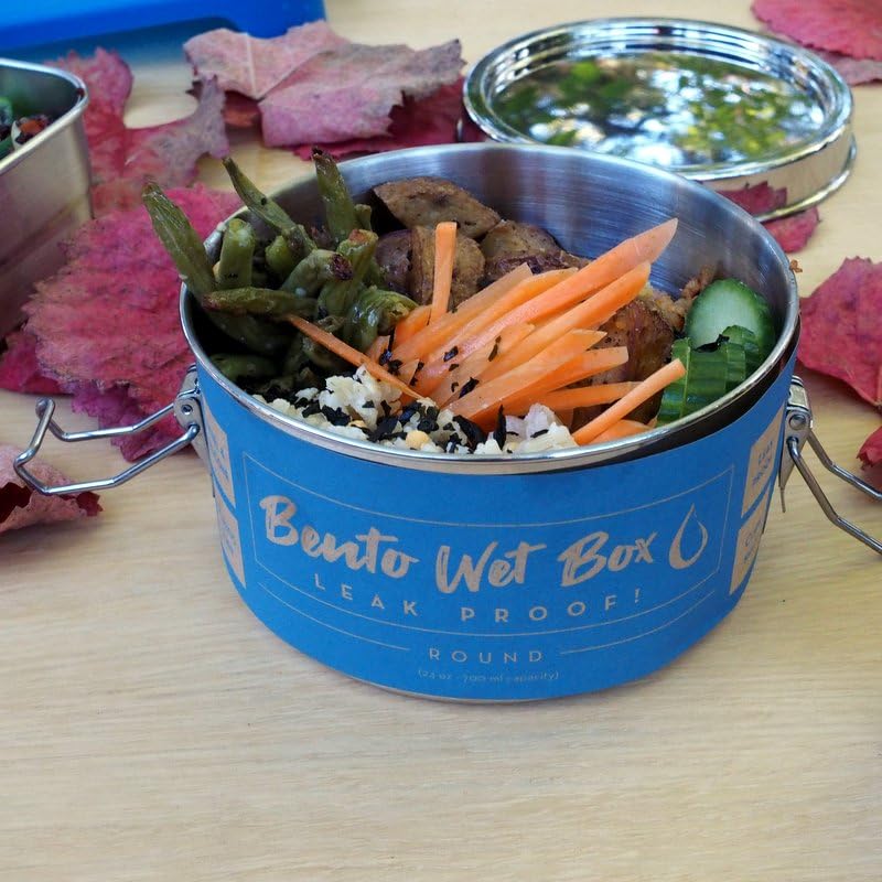 Ecolunchbox Stainless Steel Leakproof Bento Bowl Round Container