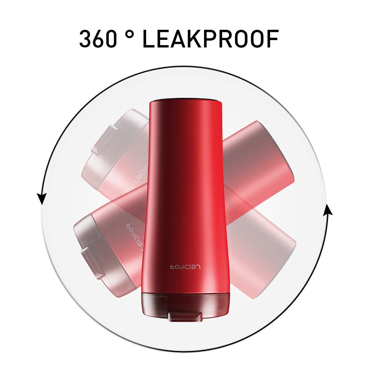Leidfor Coffee Travel Mug, Tumbler With Leak Proof Lid, Double Wall Vacuum Insulated Stainless Steel Travel Tumbler, Keep Hot Co