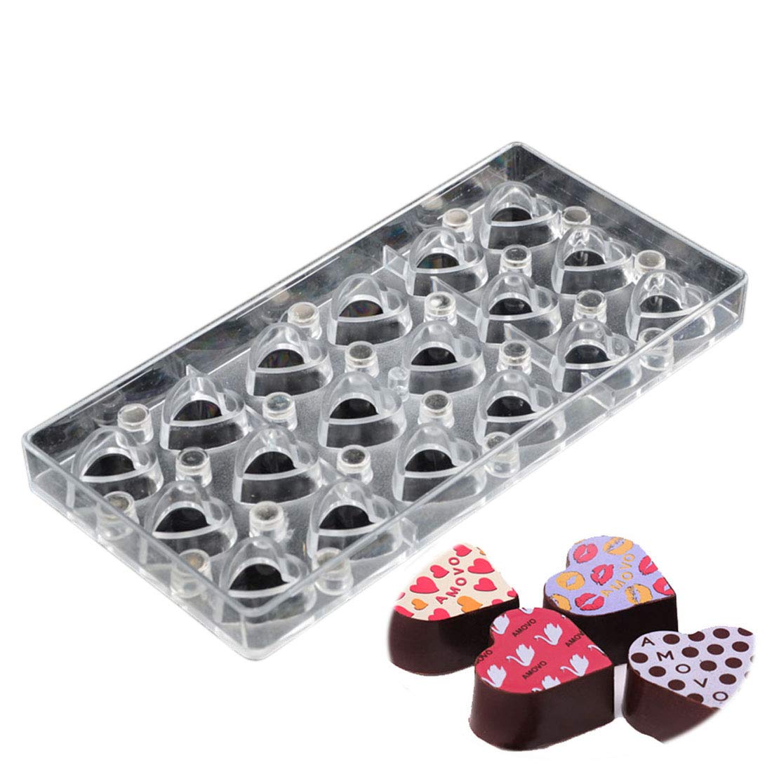 Chocolate Transfer Sheet Mold Polycarbonate Chocolate Mold Diy Handmade Chocolate Magnetic Chocolate Mold Candy Mould Heart Shap