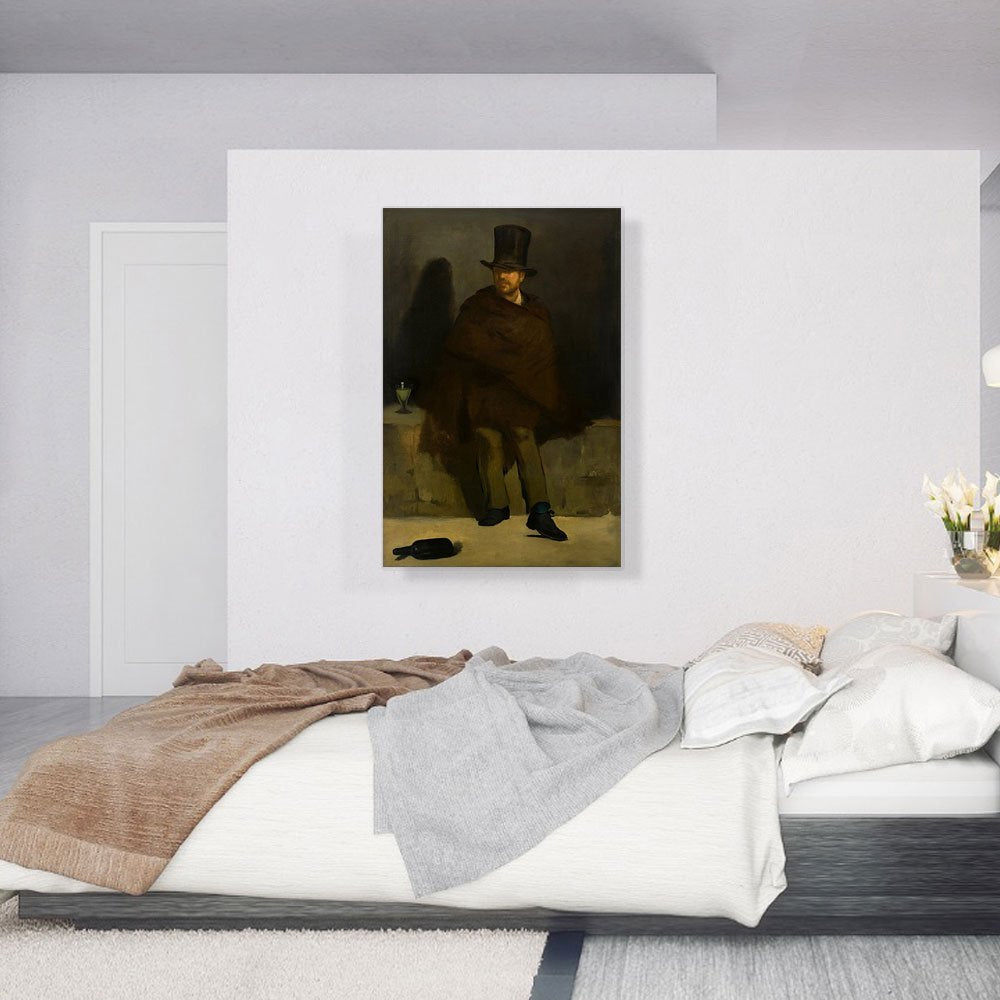 Artcanvas The Absinthe Drinker 1859 Canvas Art Print Stretched Framed Painting Picture Poster Giclee Wall Decor By Edouard Manet