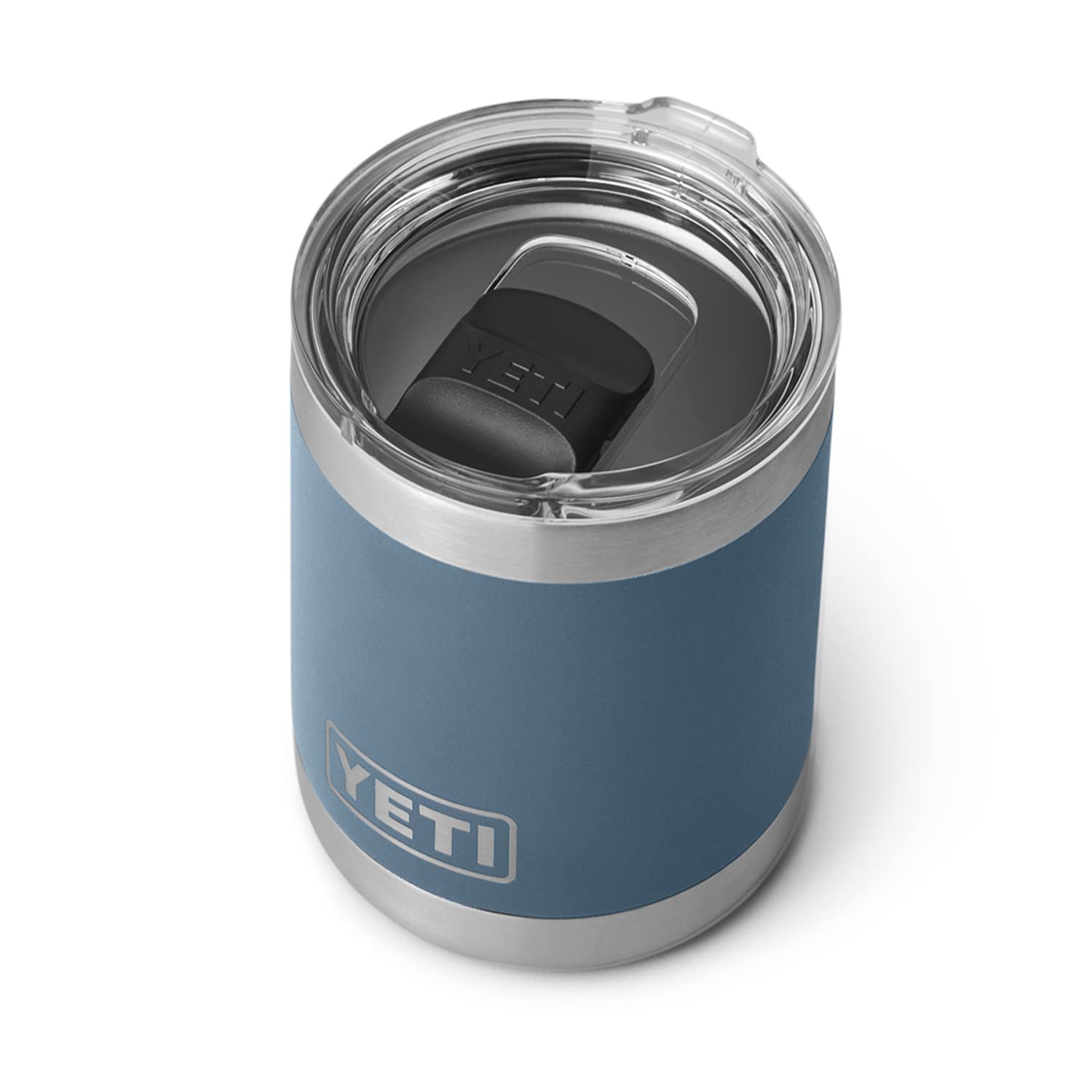Yeti Rambler 10 Oz Lowball, Vacuum Insulated, Stainless Steel With Magslider Lid, Nordic Blue
