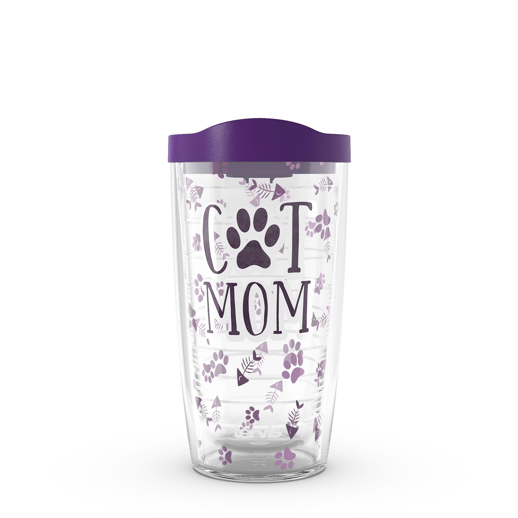 Tervis Cat Mom Made in USA Double Walled Insulated Tumbler Travel Cup Keeps Drinks Cold & Hot, 16oz, Classic