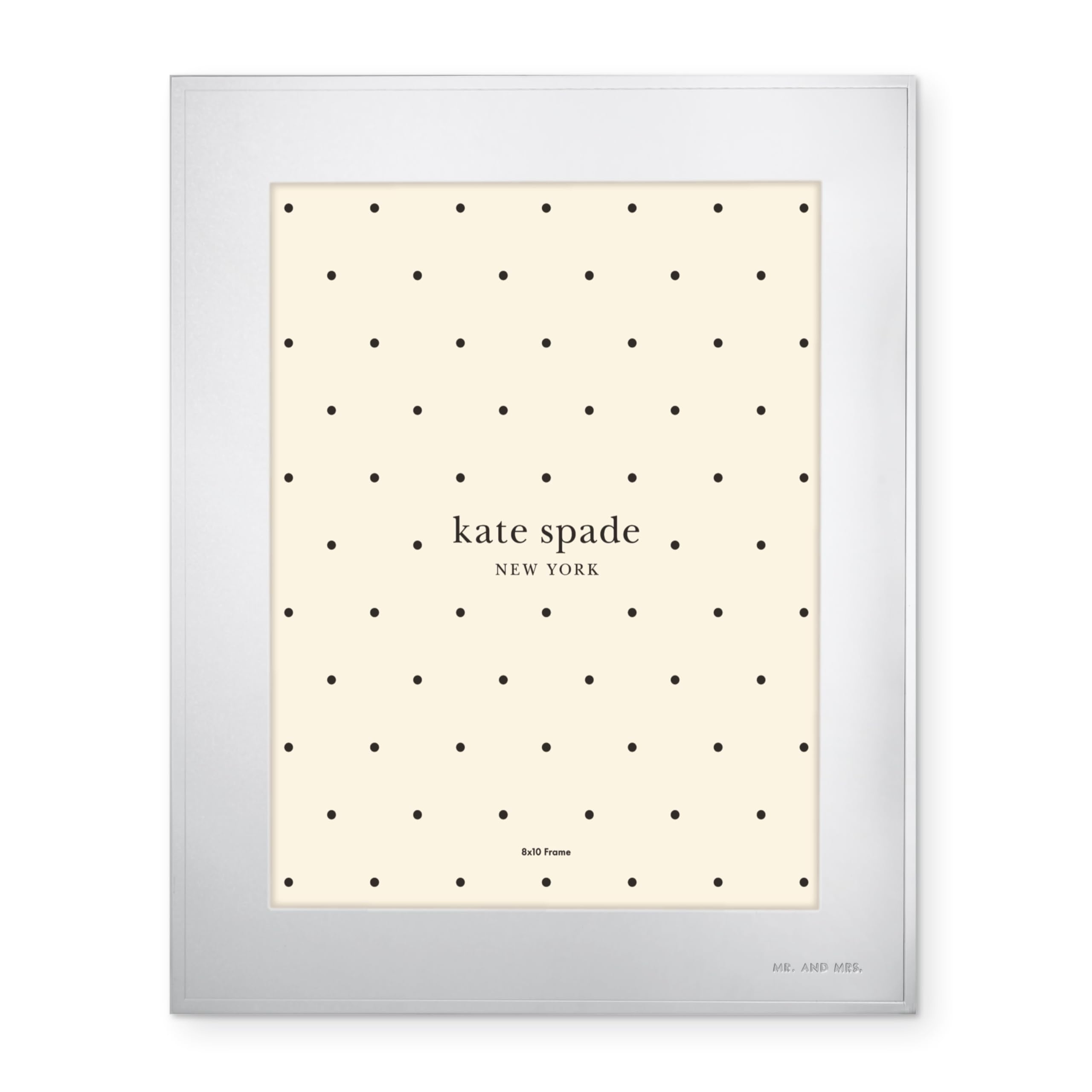 Kate Spade Darling Point Silverplate 8 x 10 Photo Frame