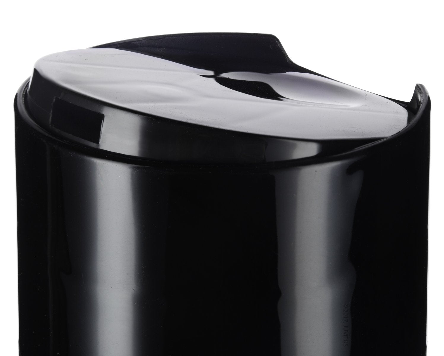 Juvitus 8 Oz / 250 Ml Professional Natural Clear Refillable Plastic Squeeze (Bpa Free) Bottle With Wide Black Disc Cap Lid (6 Pa