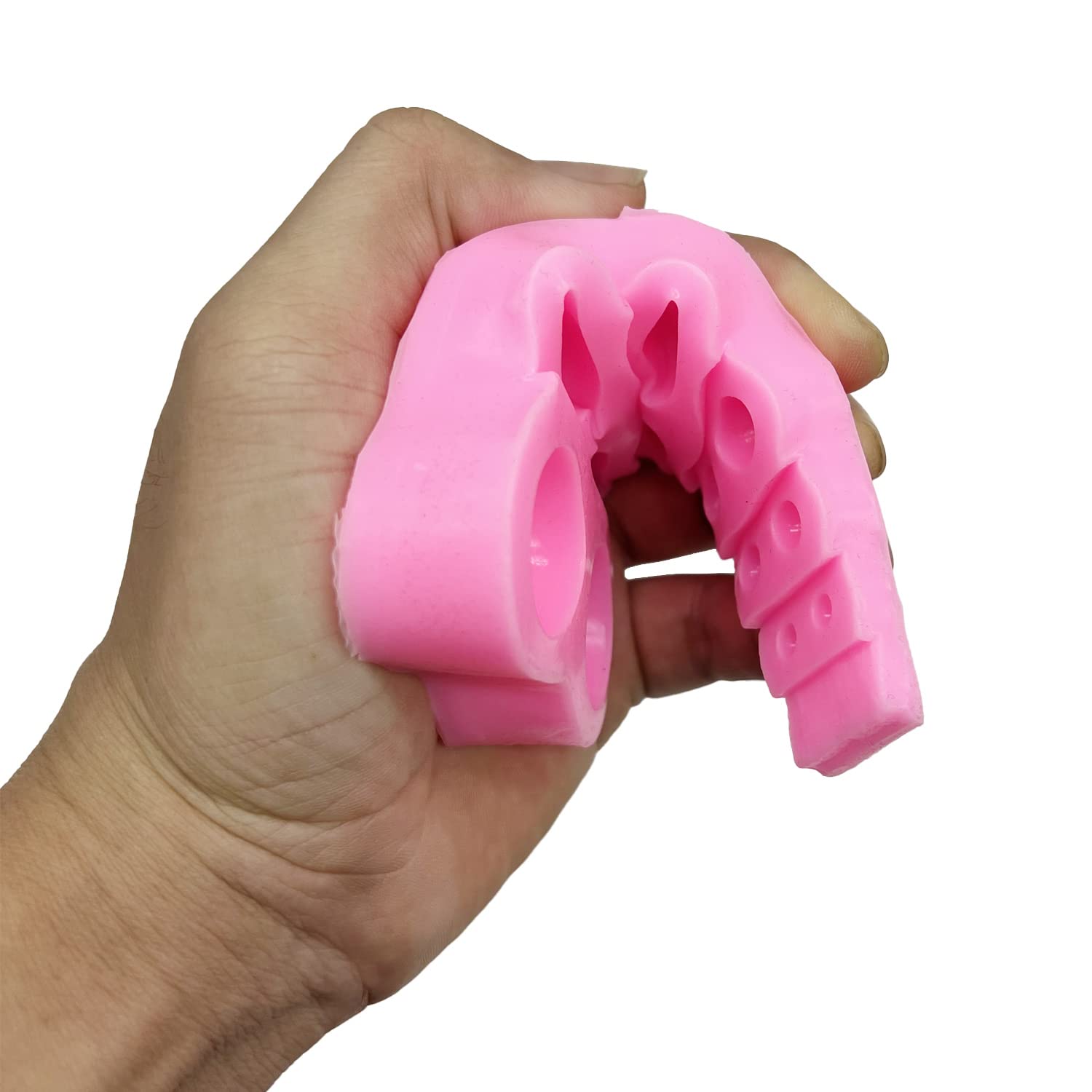 Woohome 3D Pearl Fondant Mold 3D Half Round Pearl Fondant Silicone Molds Semi Sphere 3D Chocolate Molds For Chocolate, Fondant C