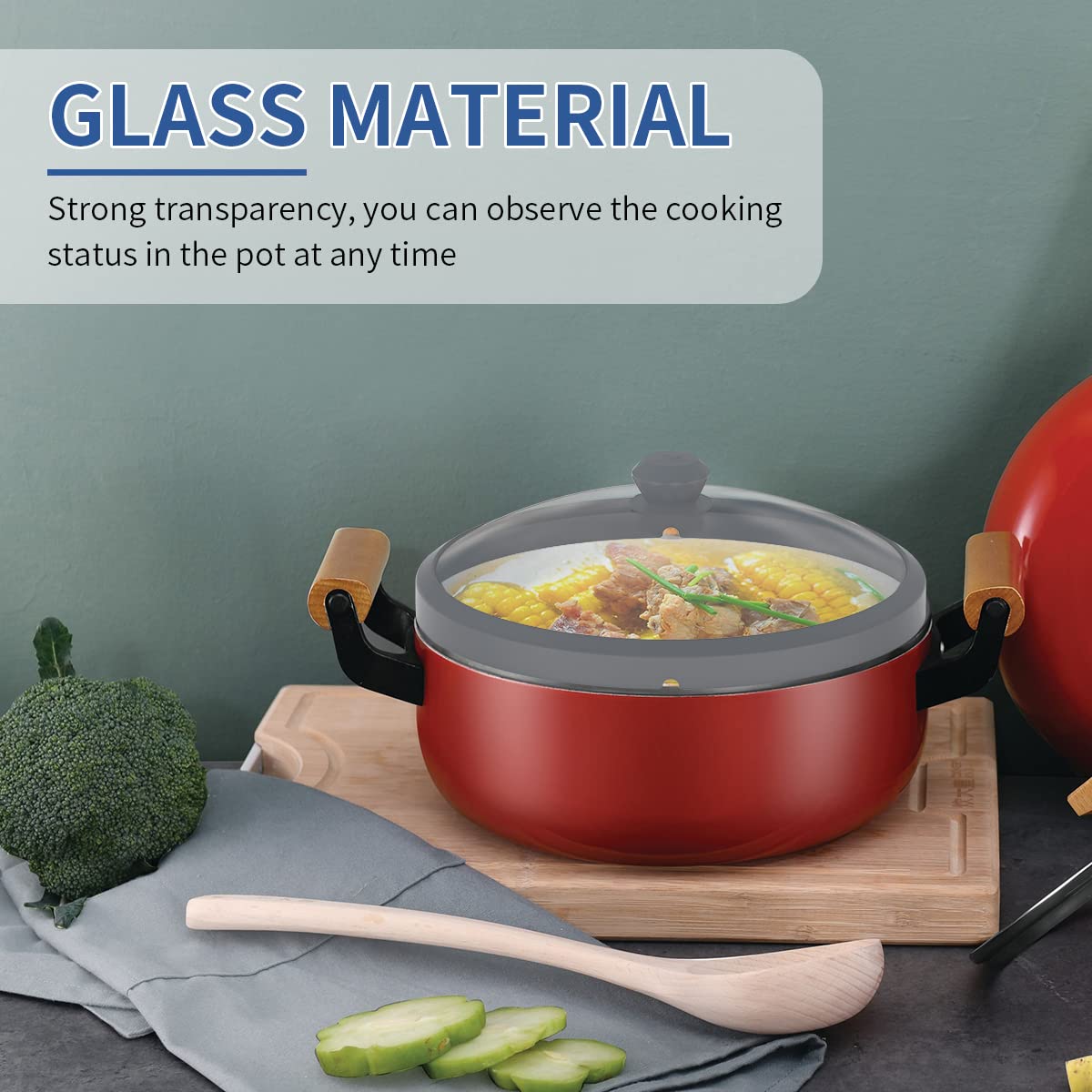 Microwave Glass Cover Splatter Guard Lid With Anti-Scald Silicone Handles And Vented Edge For Food Pot Plate Cover 10.5 Inch Gre