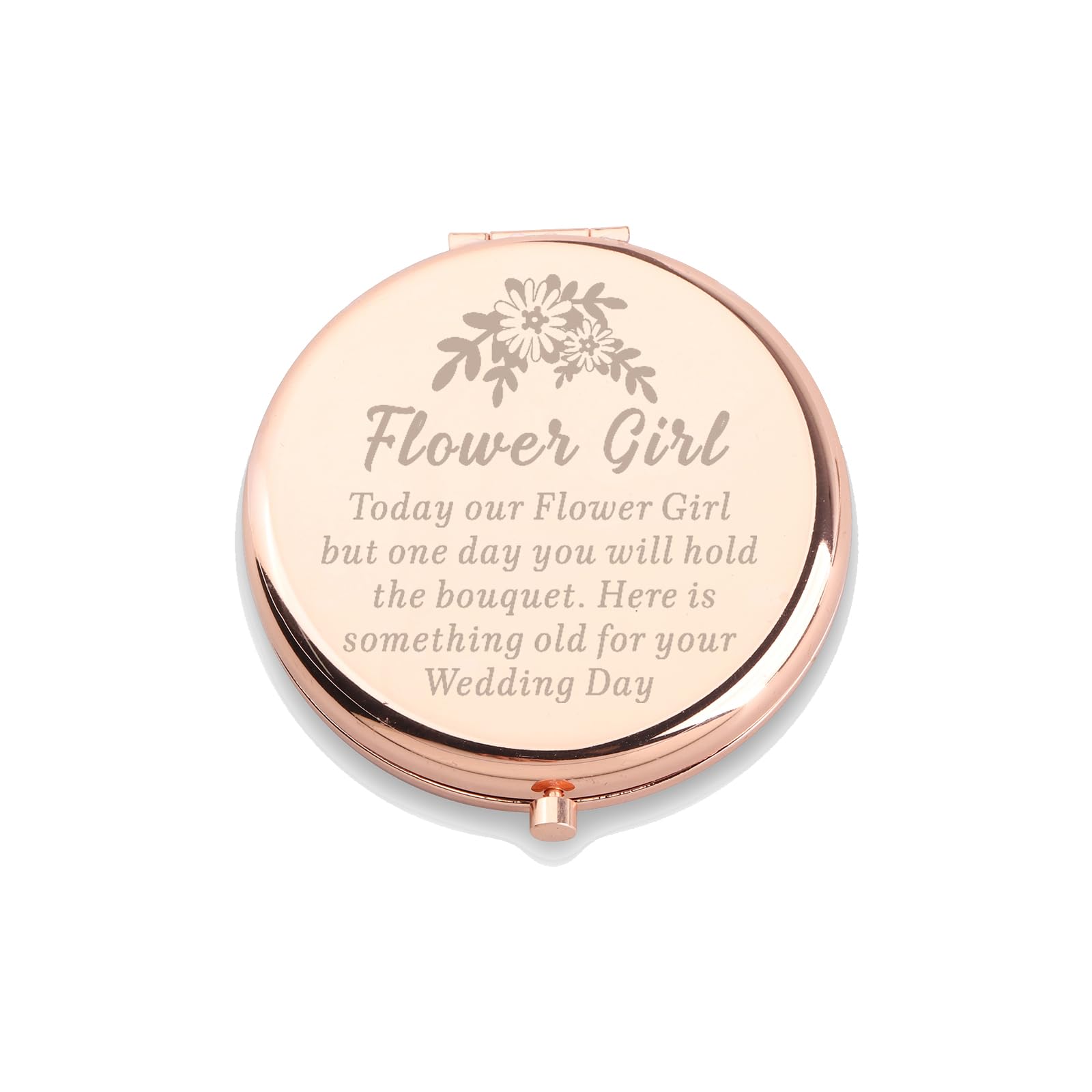 Wusuaned Flowers Girl Makeup Mirror Proposal Gifts Wedding Party Gifts Bridesmaid Mirror Mother Of The Bride Gift (Flowers Girl