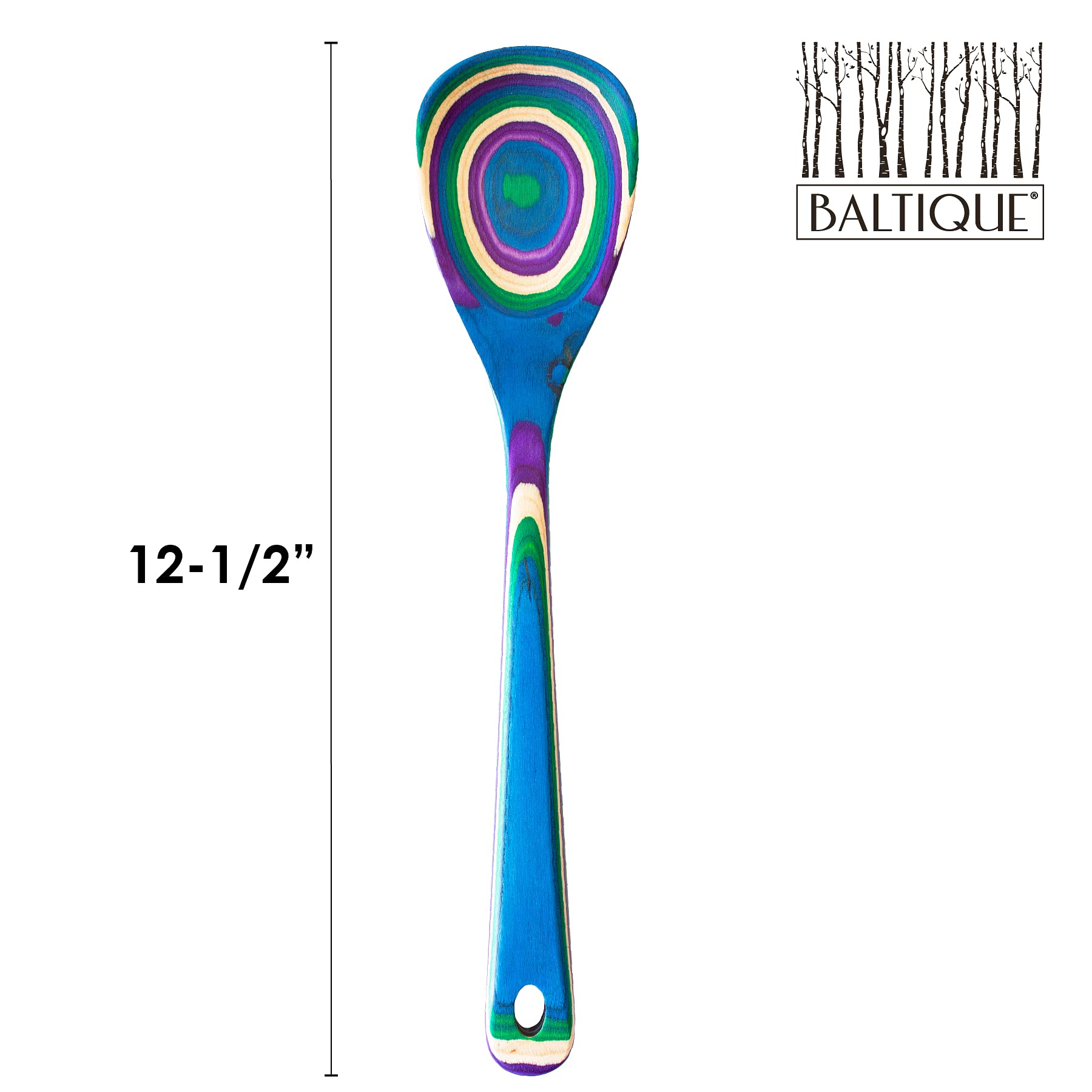 Baltique Mumbai Collection 12-12 Wooden Cooking Spoon, Safe For Nonstick