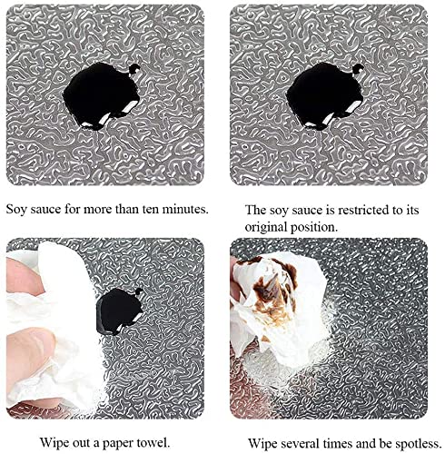 Tgopit Aluminum Foil Mirror Silver Wallpaper 200 * 60 Cm Wide Kitchen Waterproof Oil Proof Removable Contact Paper Heat Resistan