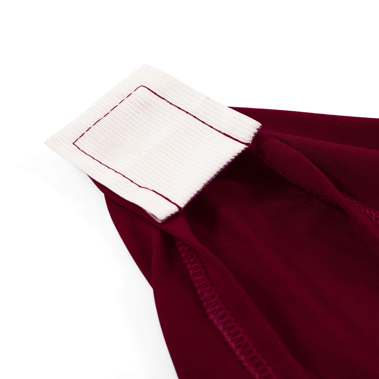 Peomeise 2Pcs 6Ft Spandex Table Cover Rectangular Stretch Spandex Tablecloth (Burgundy,6Ft)