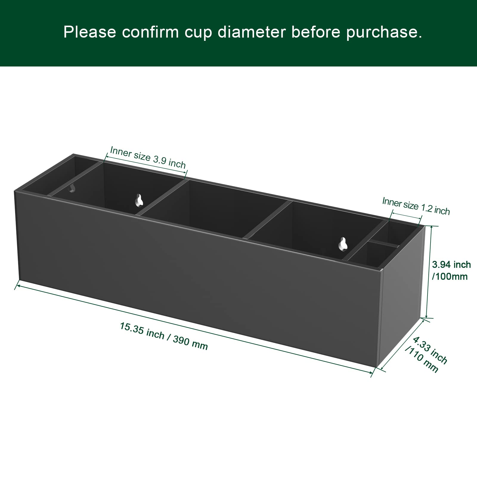 Bosscasa Triple Cup Holder With Marker Slot, Party Cup Dispenser Acrylic Cup Organizer Mark Your Cup And Drink Up Caddy Modern B