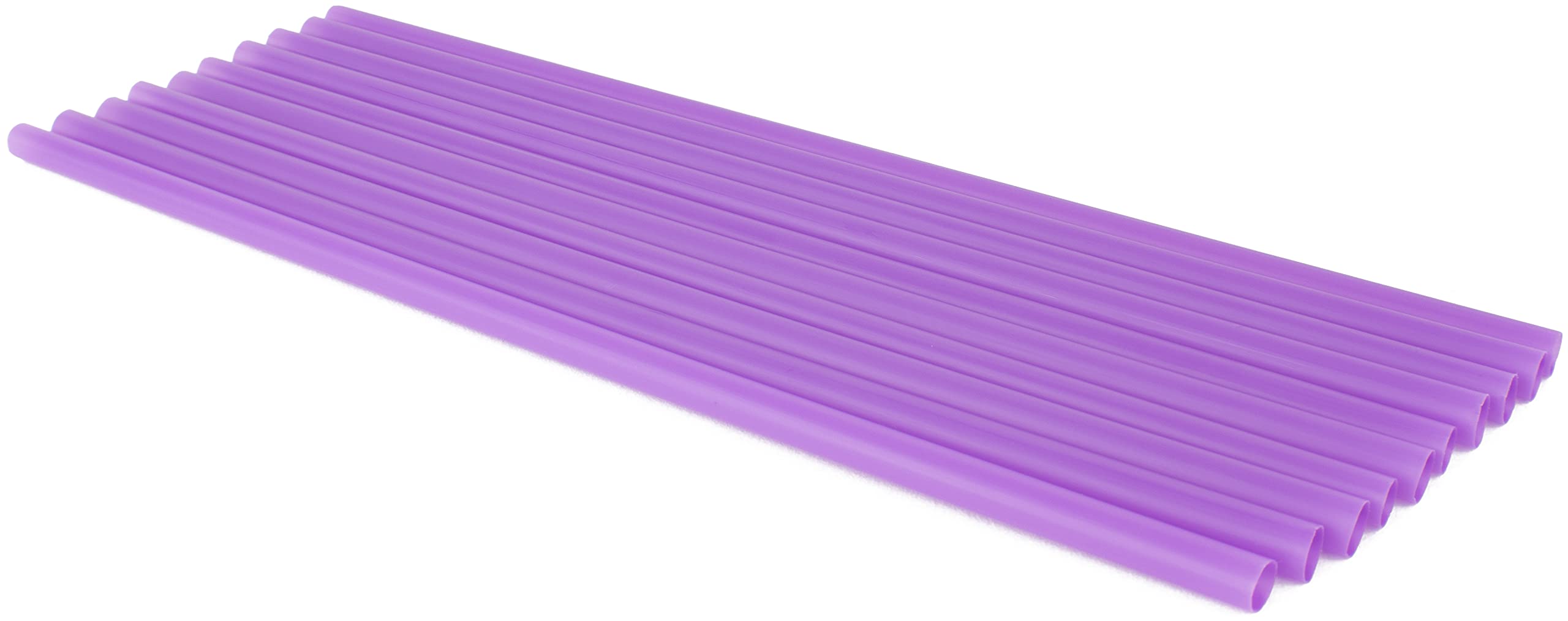 Made In Usa Individually Wrapped Non-Toxic & Bpa-Free Plastic Smoothie Drinking Straws (250-Count, Purple)