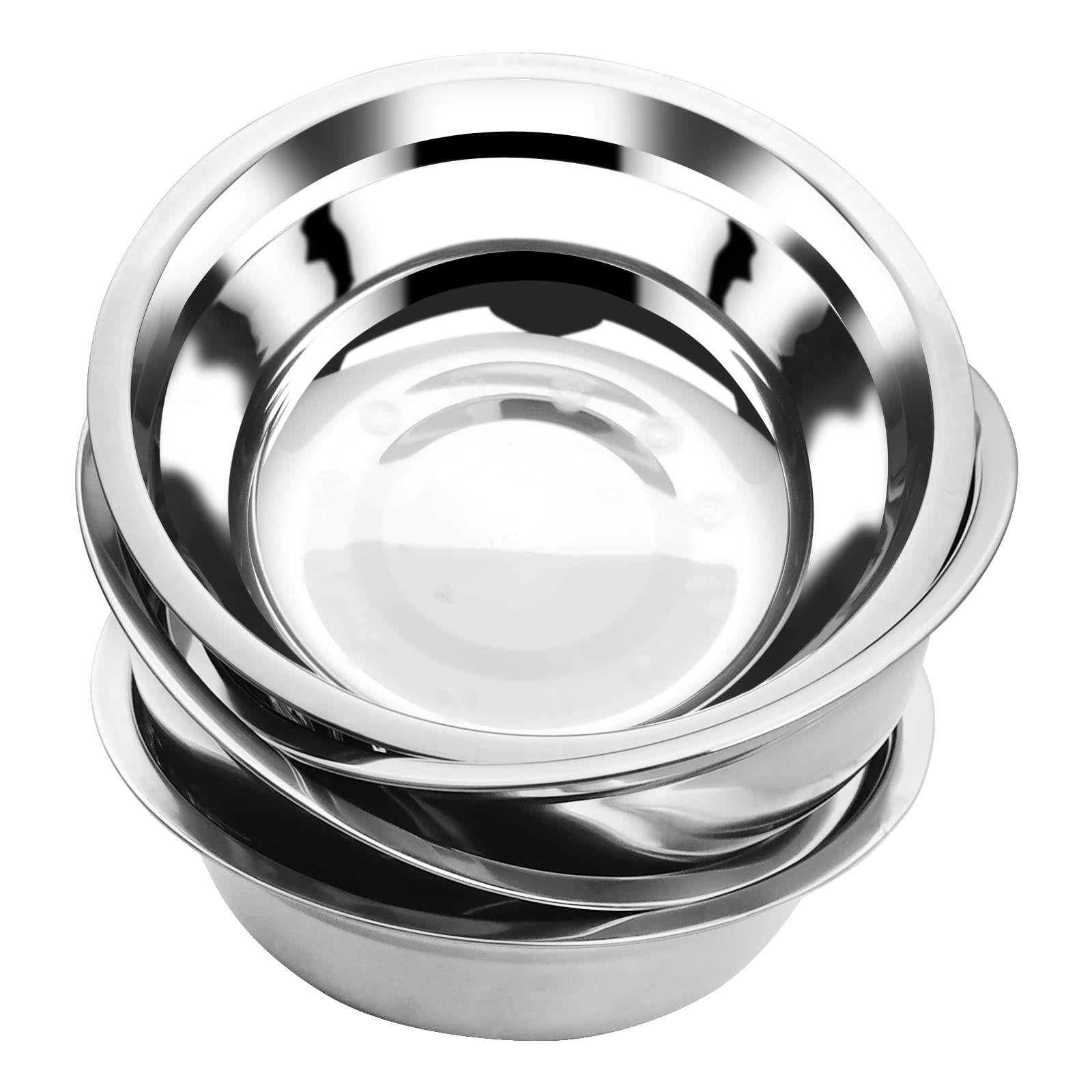 Buyitt Salad Mixing Bowls, Stainless Steel Serving Bowl, Set Of 6
