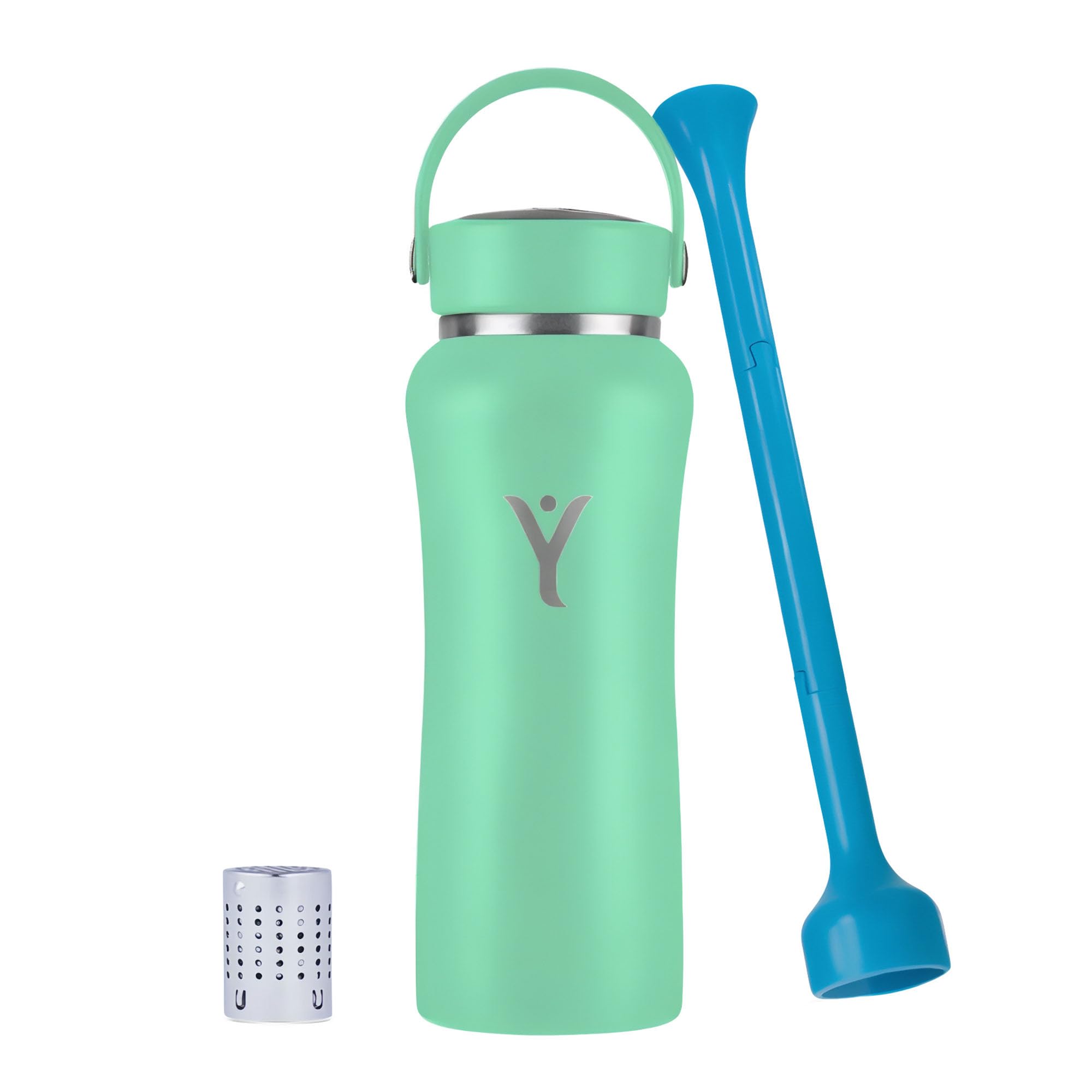 DYLN Hydrogen Water Bottle 25 oz Mint Stainless Steel Alkaline Water