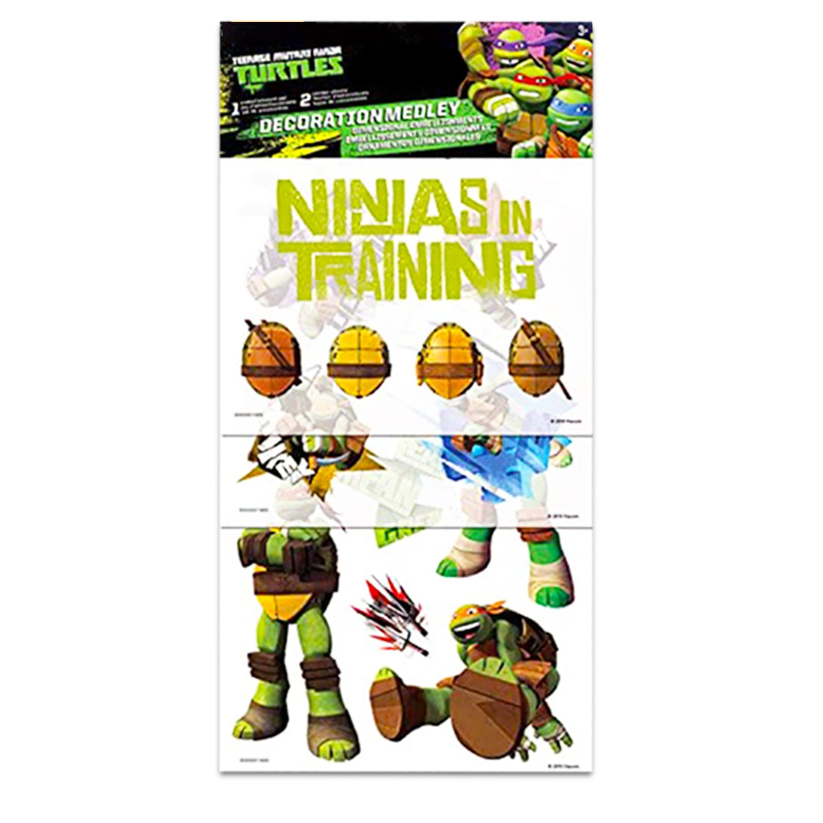 Nickelodeon Teenage Mutant Ninja Turtles Poster Book - Bundle Includes 12 Ninja Turtle Posters For Boys Room, Tmnt Decorations,
