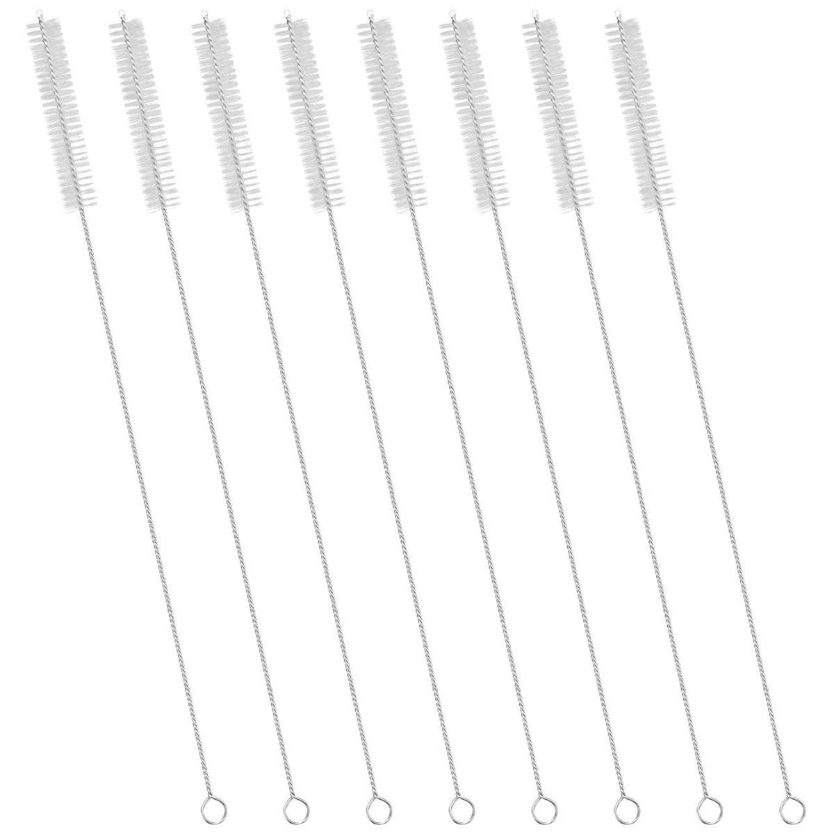 Gfdesign Drinking Straw Cleaning Brushes Set 12'' Extra Long 12Mm Extra Wide Pipe Tube Cleaner Nylon Bristles Stainless Steel Ha