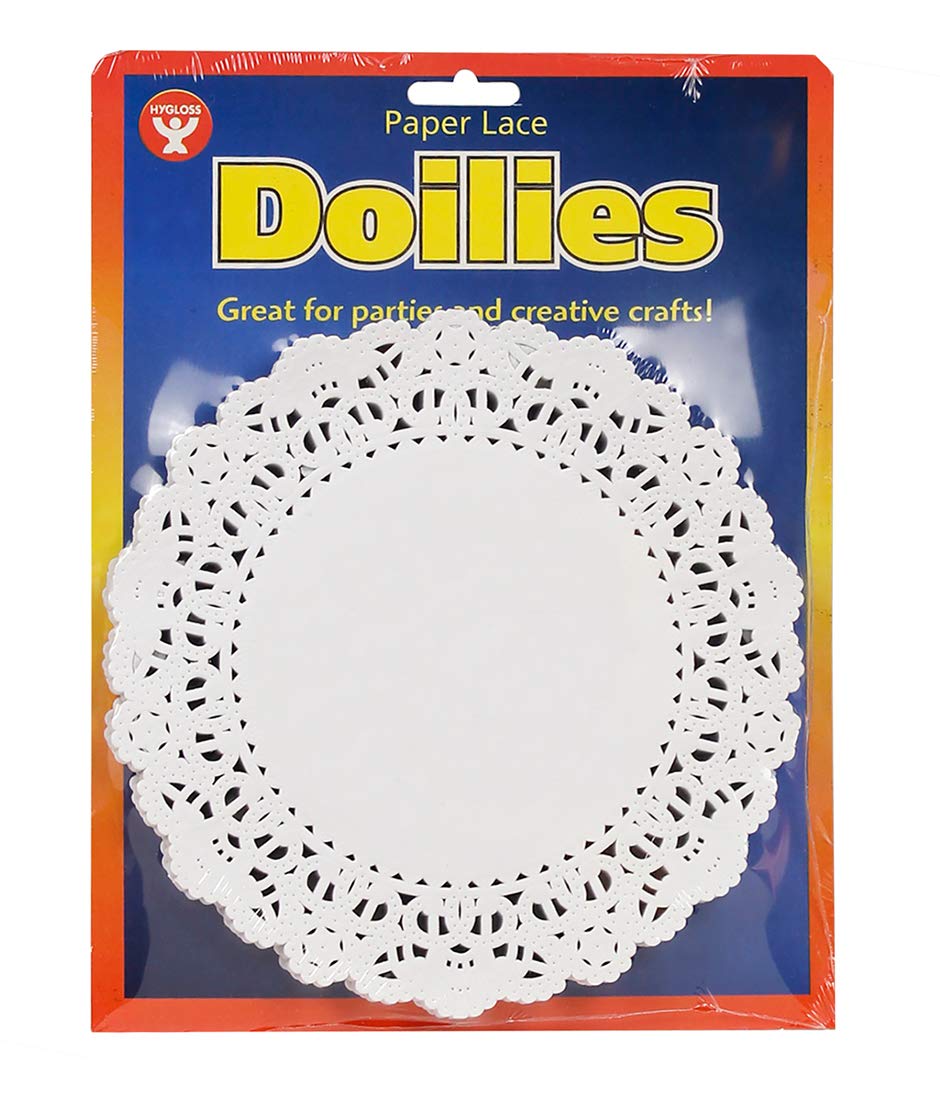Hygloss Products Round Paper Lace Doilies, White, 6'''', 100 Per Pack'' (Hyx10061)