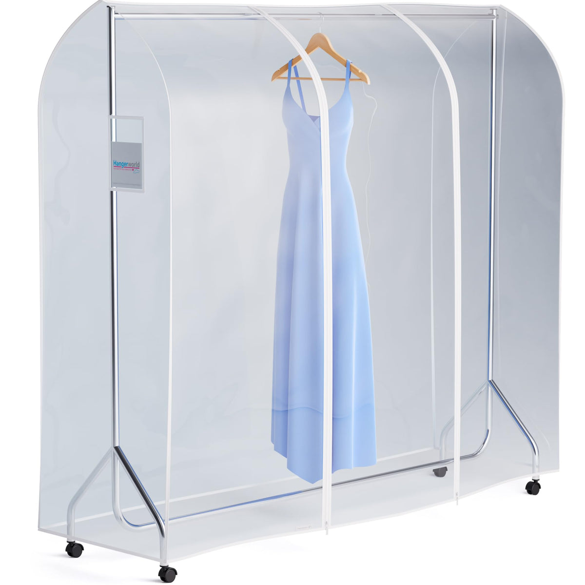 Hangerworld 6Ft Clothes Garment Rack Cover For Open Closet Clear Showerproof Cover Only (72X24)