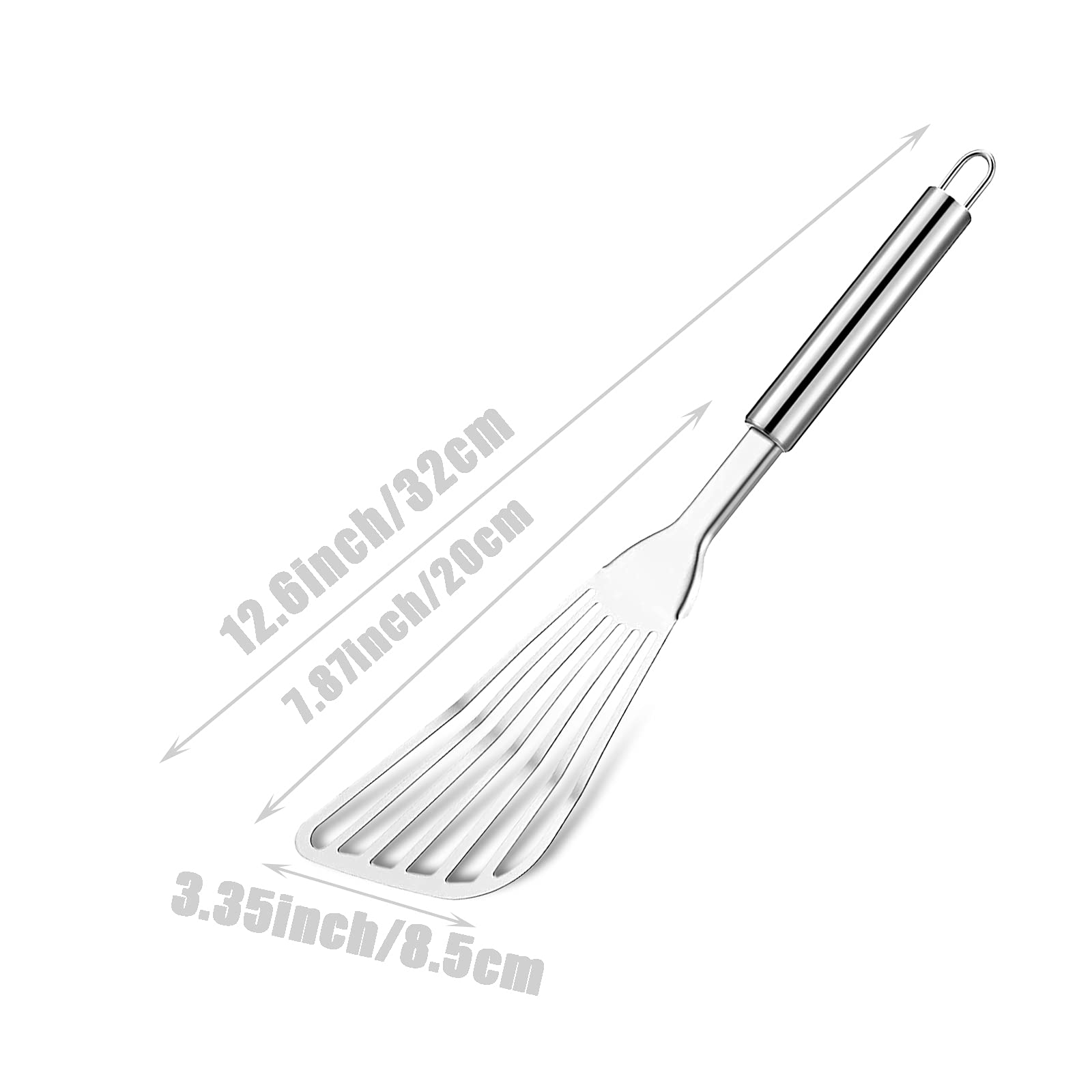 Tenta Kitchen Flexible Fish Turner Spatula, For Fish/Egg/Meat/Dumpling Frying (Turner Set Of 2)