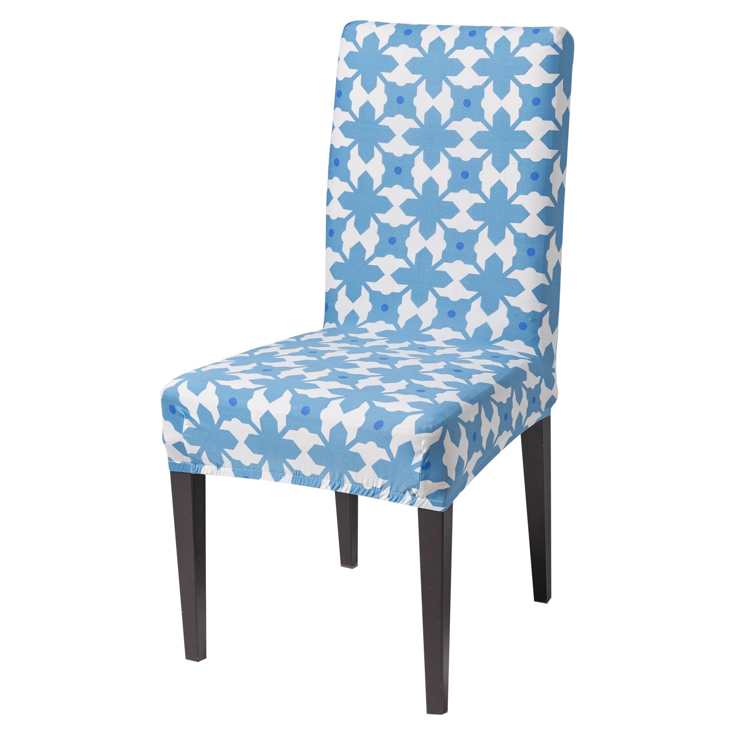 House Of Quirk Elastic Chair Cover Stretch Removable Washable Short Dining Chair Cover Protector Seat Slipcover (Pack Of 1, Indi