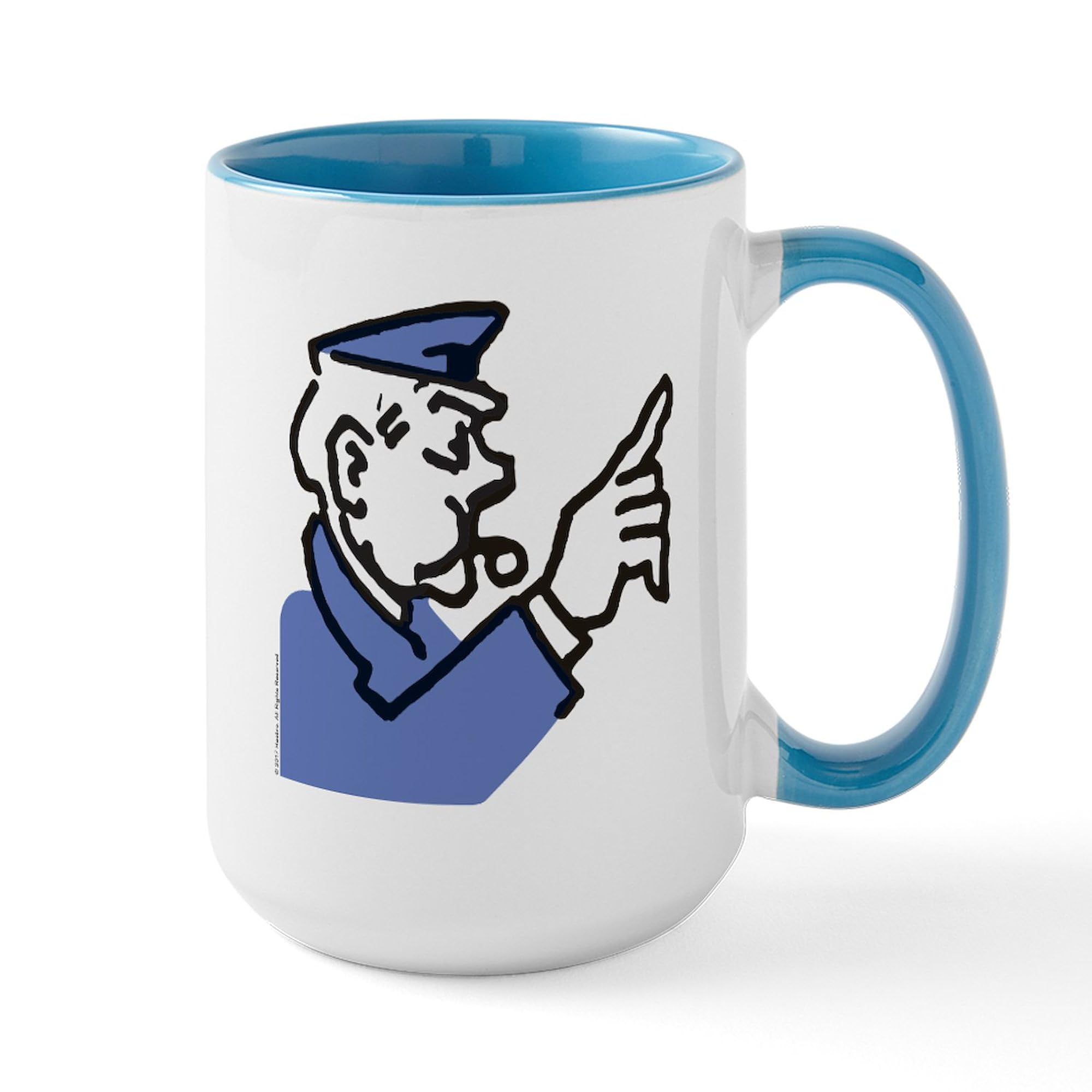 CafePress Monopoly Cop 15 oz (444 ml) Ceramic Coffee Mug