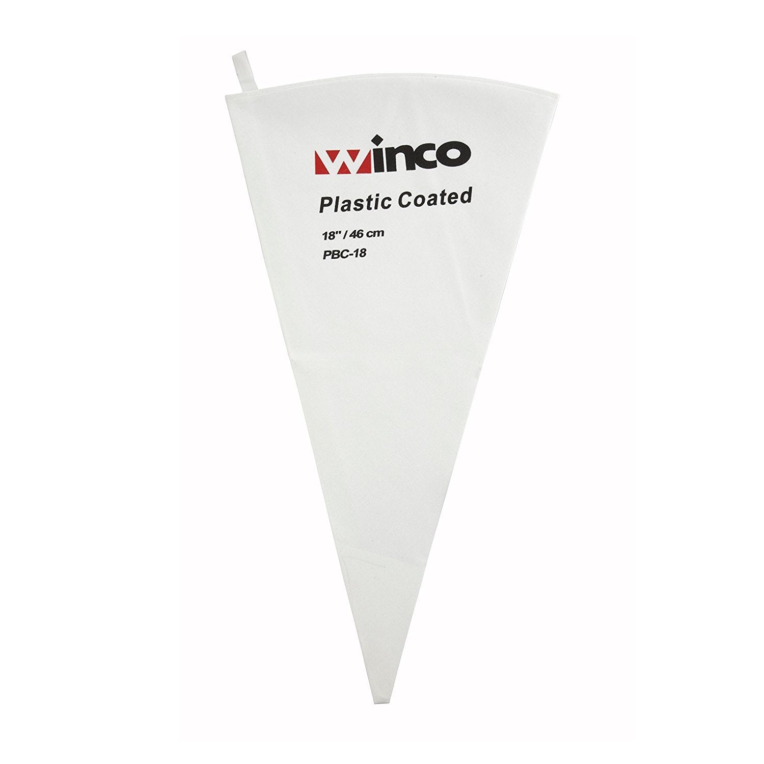 Winco Pastry Bag Cotton with Plastic Coating, 18-Inch,White