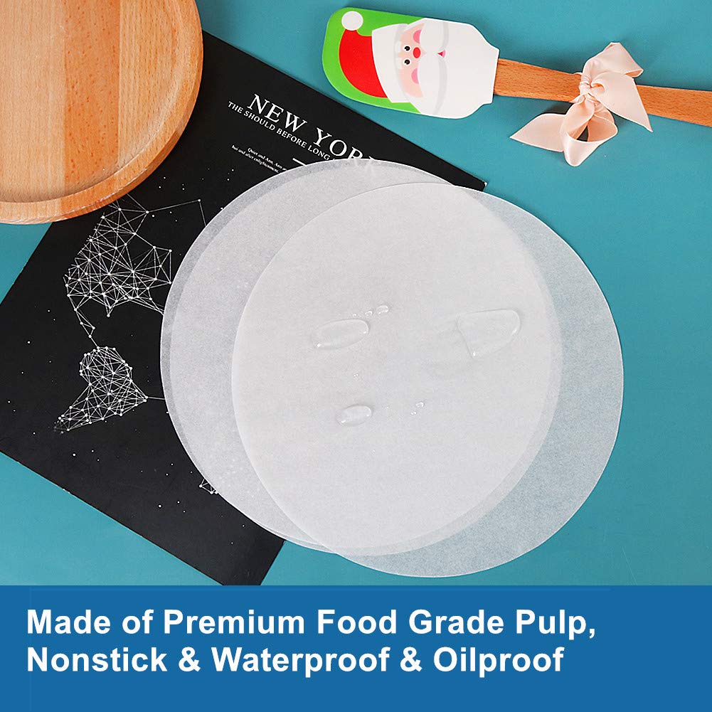 8 Inch Parchment Paper Rounds, Set Of 100, Non Stick Baking Parchment Circles, Round Parchment Paper For Round Cake Pan, Springf