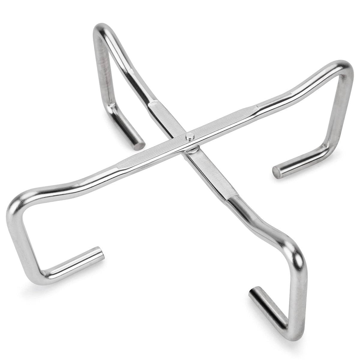 Stanbroil 8'' Stainless Steel Folding Dutch Oven Lid Stand For Campfire Cooking, 4-In-1 Folding Pot Stand Camp Dutch Oven Tool