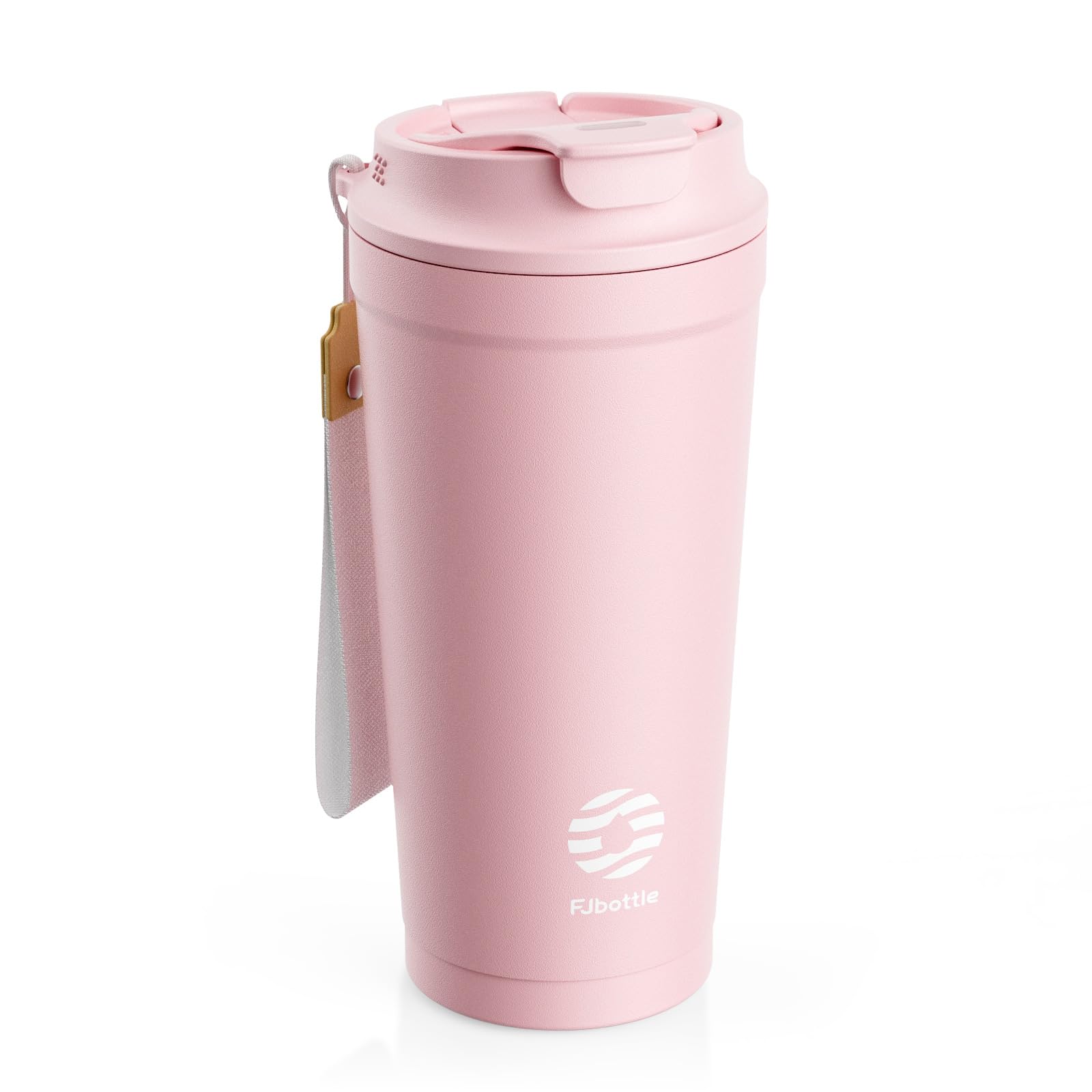 Fjbottle 16oz Insulated Coffee Tumbler Stainless Steel Travel Mug with Lid