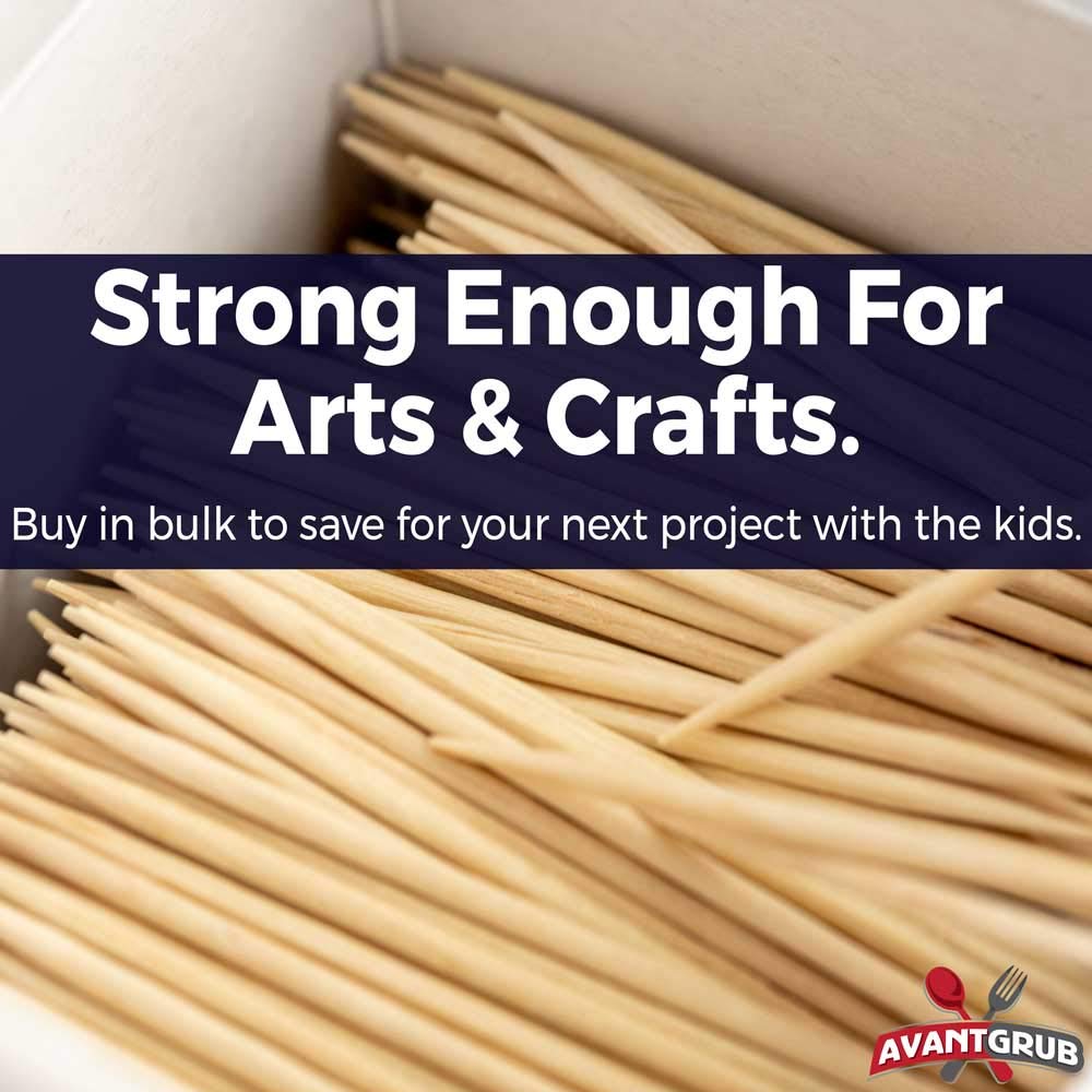 Avant Grub'S Bulk Toothpick 800 Pack. Restaurant-Grade, Classic Tooth Pick Set In Reclosable Box. Made To Be Precisely Straight