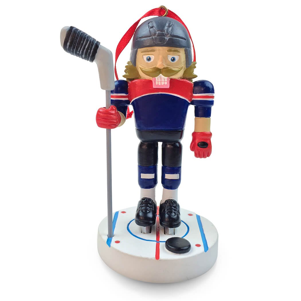 Hockey Nutcracker Resin Christmas Ornament | Hockey Ornaments by ChalkTalk Sports