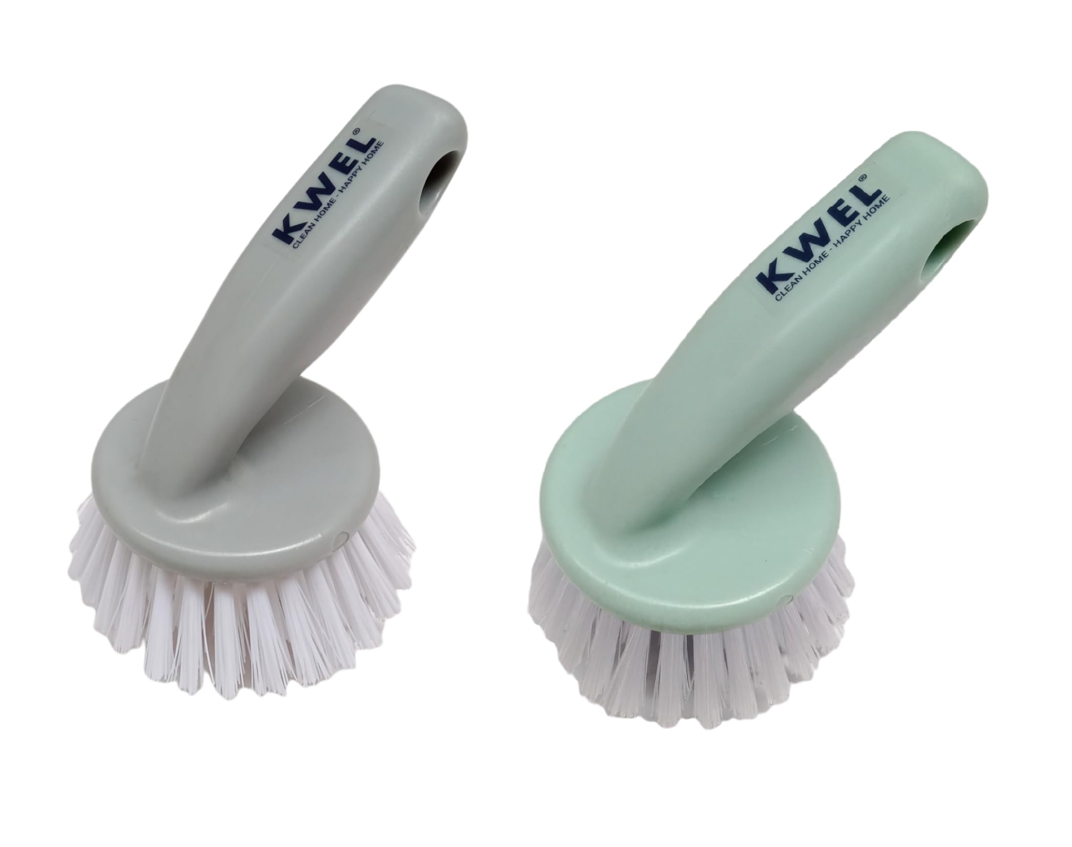 Kwel Wash Basin Cleaning Plastic Brush, Multipurpose Dirt Cleaning  Pack Of 2 (Multicolor)