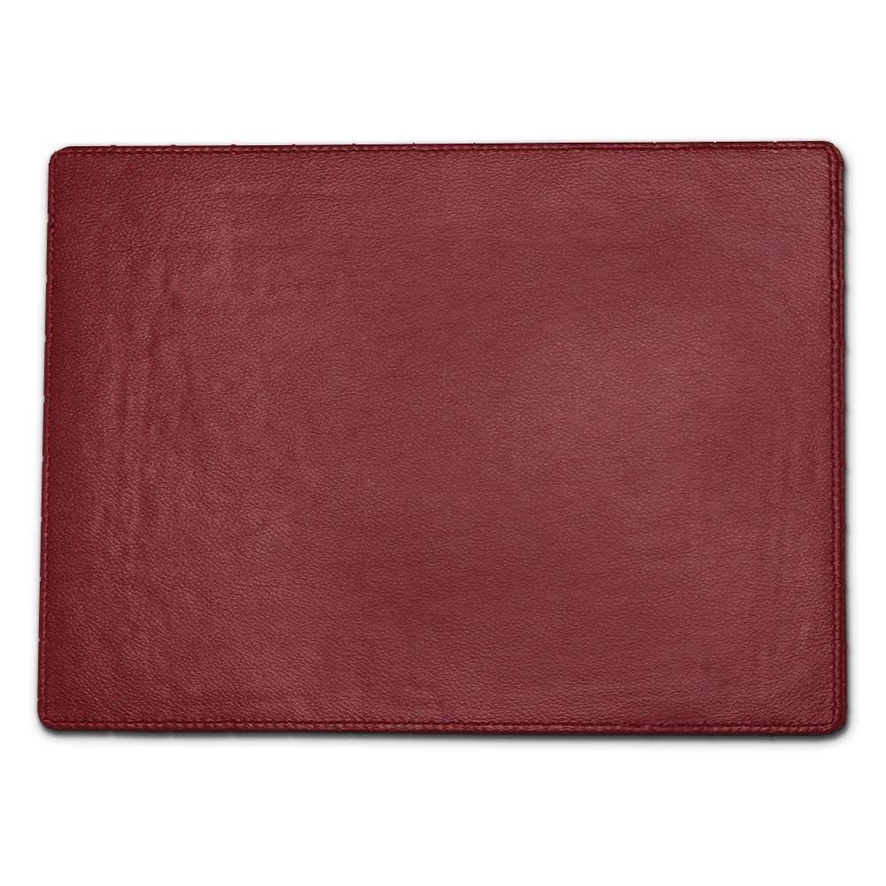 Faux Leather Placemats For Dinner Table - Pack Of 4 (Maroon (Plain))