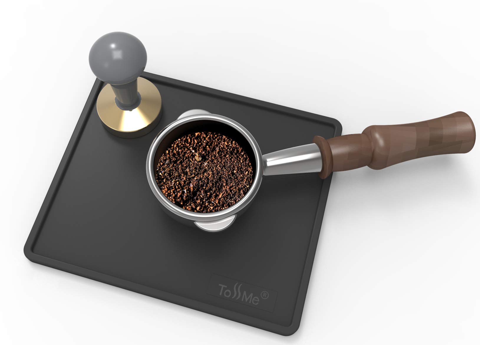 Tossme Espresso Tamping Mat I 6X7 Inch Food Safe Silicone Coffee Tamper Mat I Portafilter Mat For Baristas I Coffee Tamp Mat I W