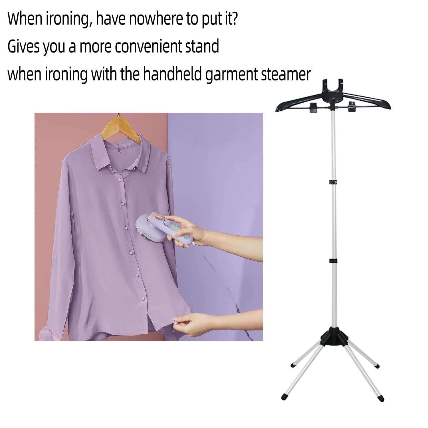 Steamer Stand For Clothes+ Ironing Glosves,Steamer Hanger Stand,Garment Rack For Steaming Clothes,Garment Hanger For Steaming Cl