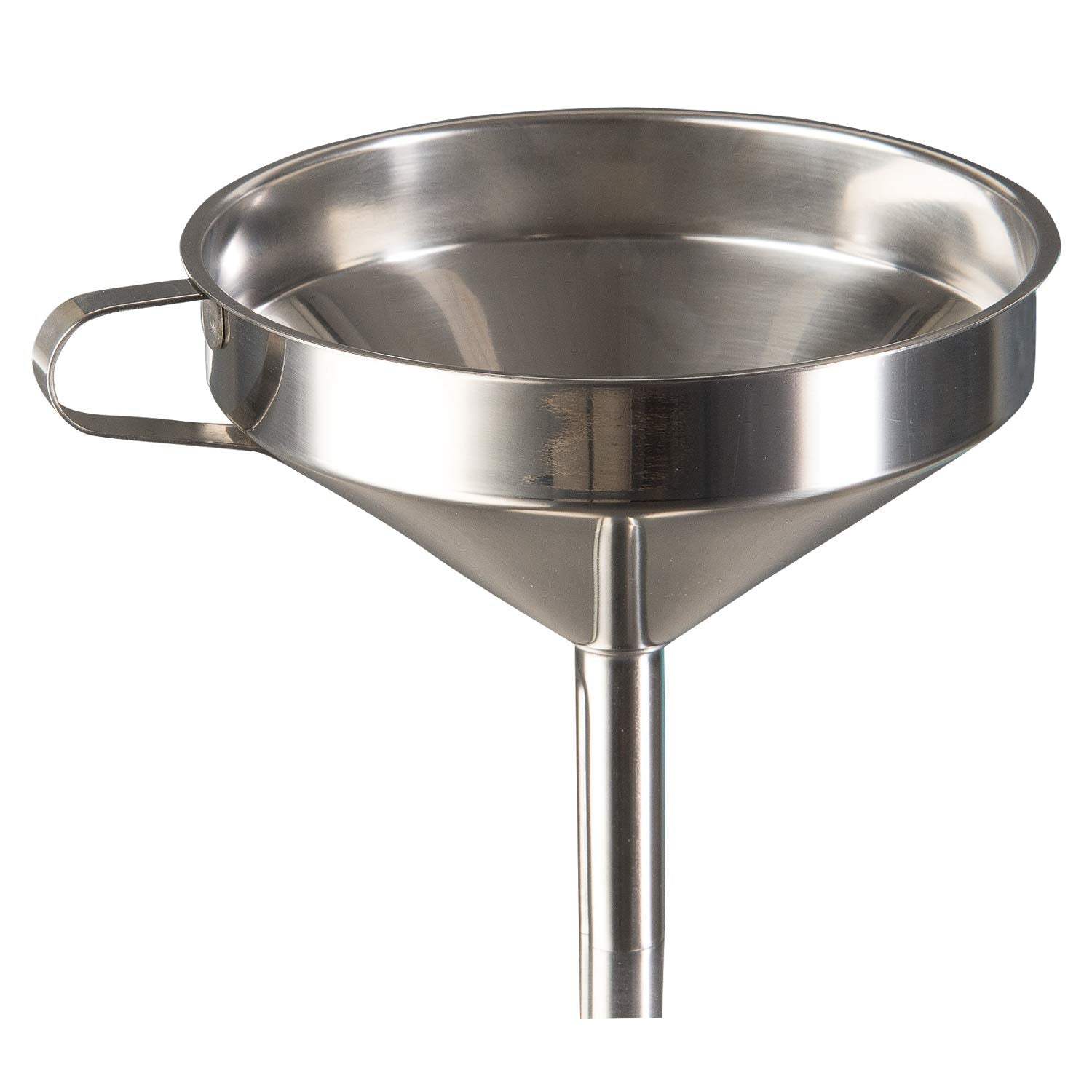 Update International 5-3/4'' Stainless Steel Funnel W/Strainer