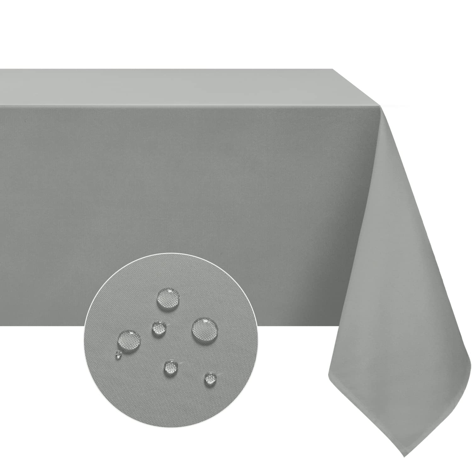 Softalker Rectangle Tablecloth, Waterproof & Stain Resistant Square Table Cloths Wrinkle Free Fabric Washable 210Gsm Polyester T