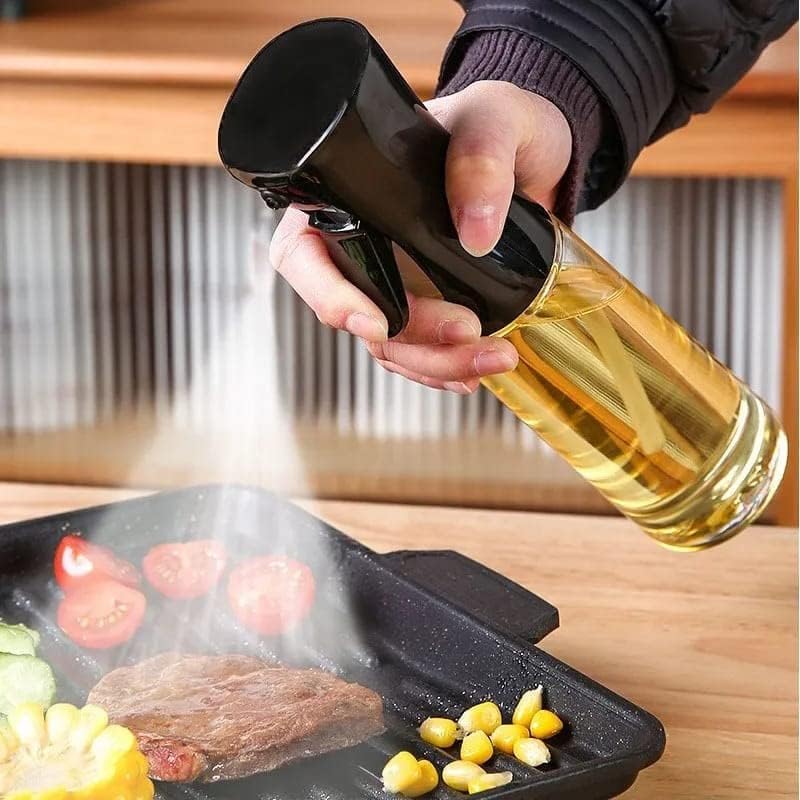 Jm Seller Oil Sprayer For Cooking, 220Ml Glass Oil Dispenser Bottle Spray Mister, Refillable Food Grade Oil Vinegar Spritzer Spr