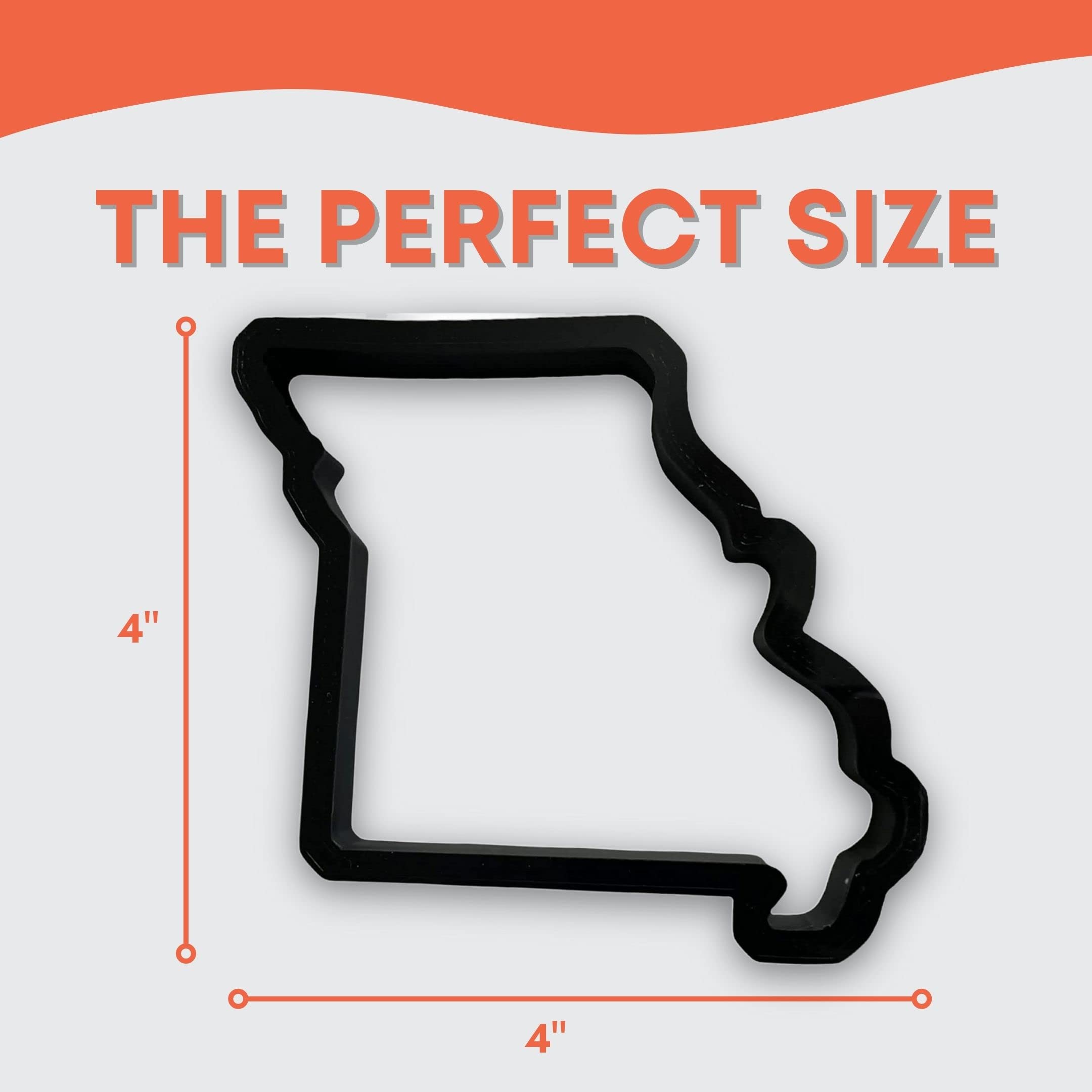 Missouri State Cookie Cutter With Easy To Push Design (3.5 Inch)