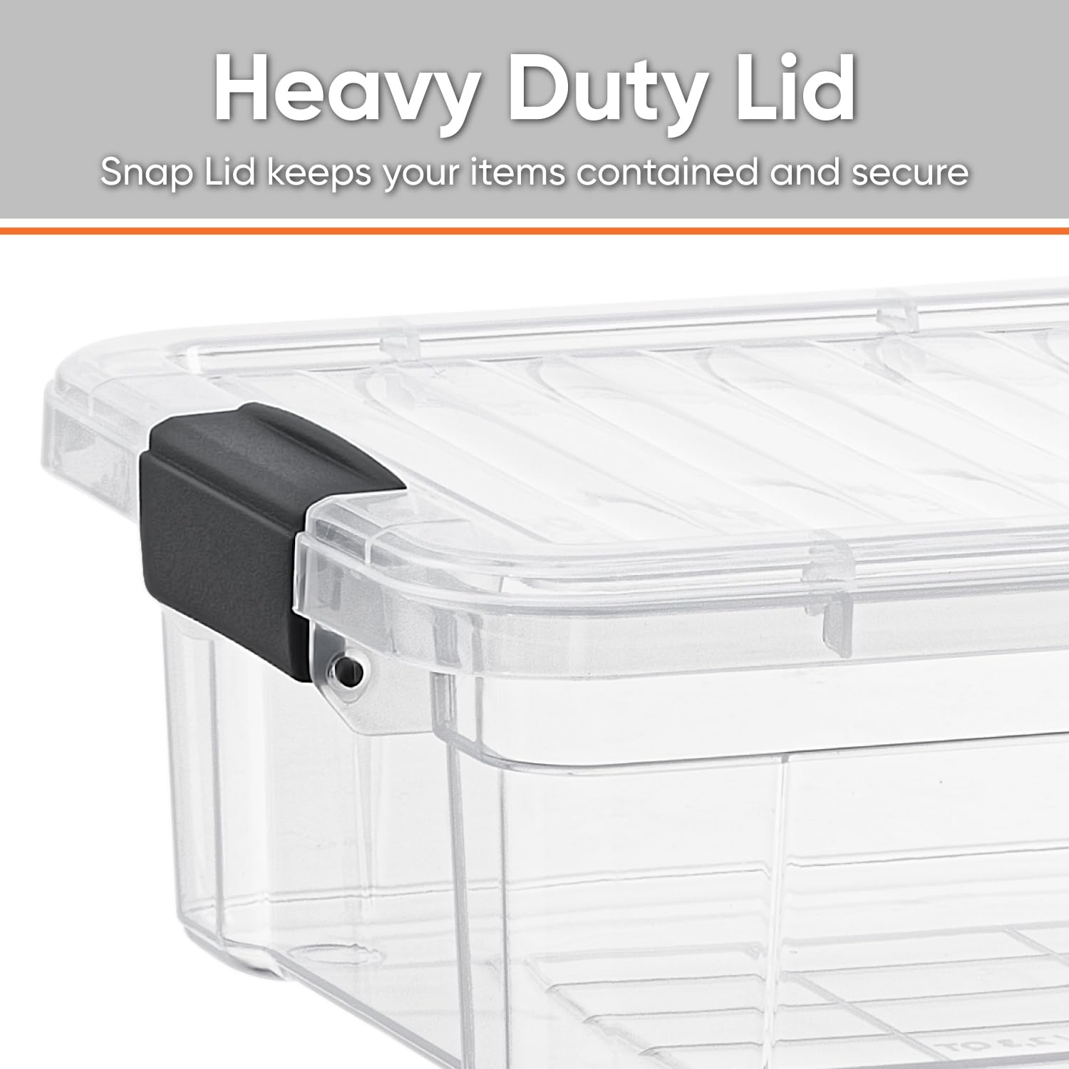 Superio Clear Storage Box With Lid, 7 Quart Plastic Container Bins For Organizing, Stackable Crates, Bpa Free, Non Toxic, Odor F