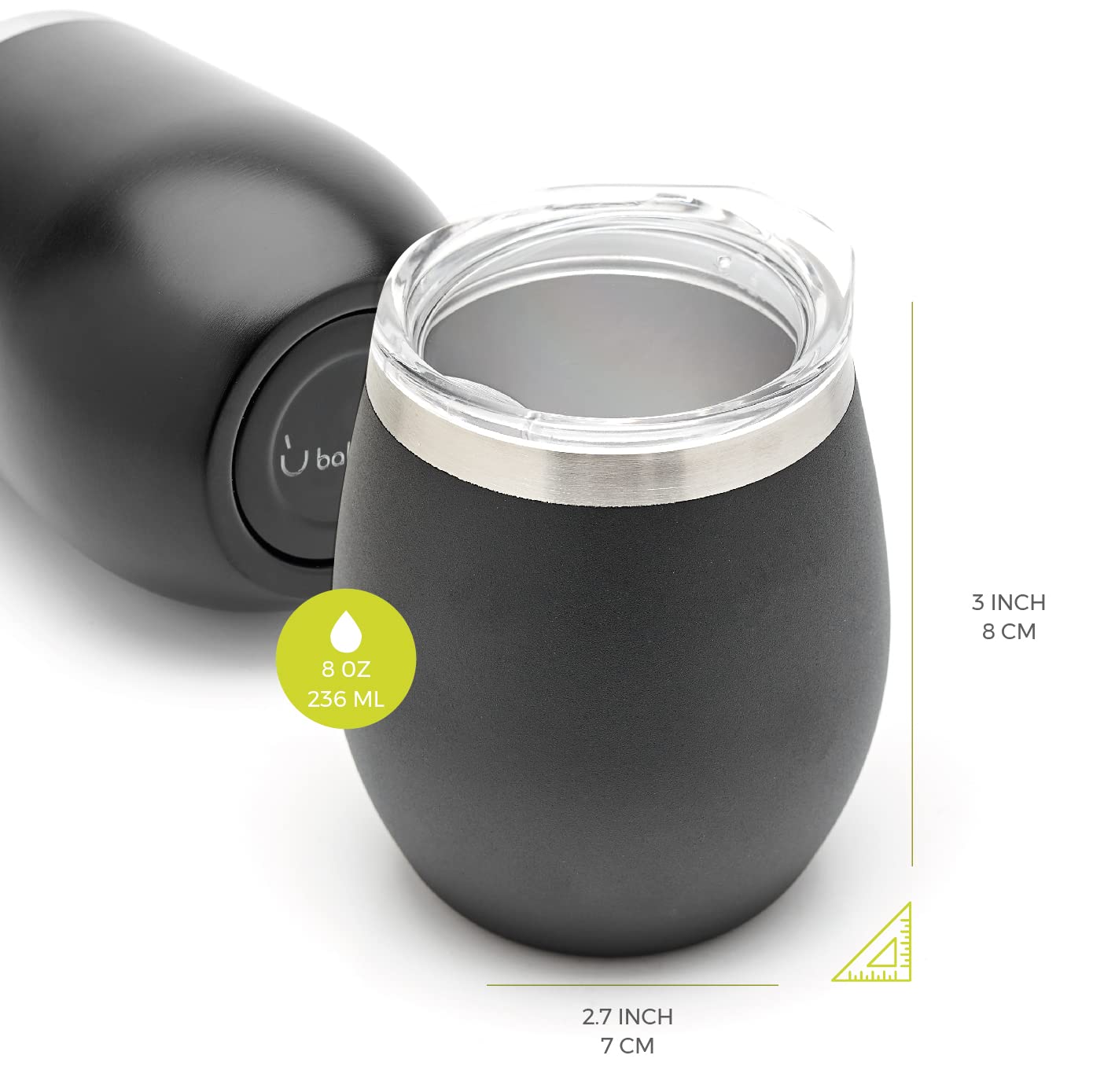 Balibetov Modern Mate Cup And Bombilla Set (Yerba Mate Cup) -Yerba Mate Set Includes Double Walled 18/8 Stainless Steel Mate Tea