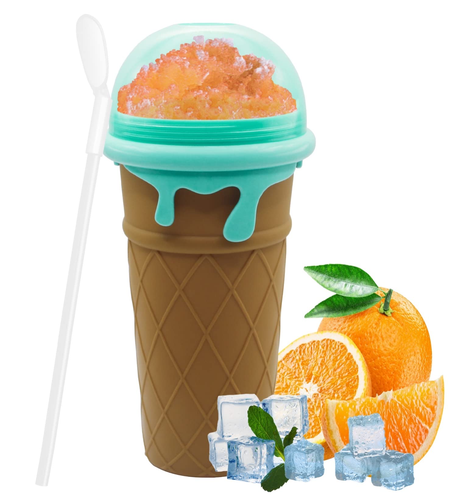 RAUMAXE Slushy Cup 500ML Frozen Magic Maker Cooling Cup Freeze Mug Milkshake Smoothie Mug