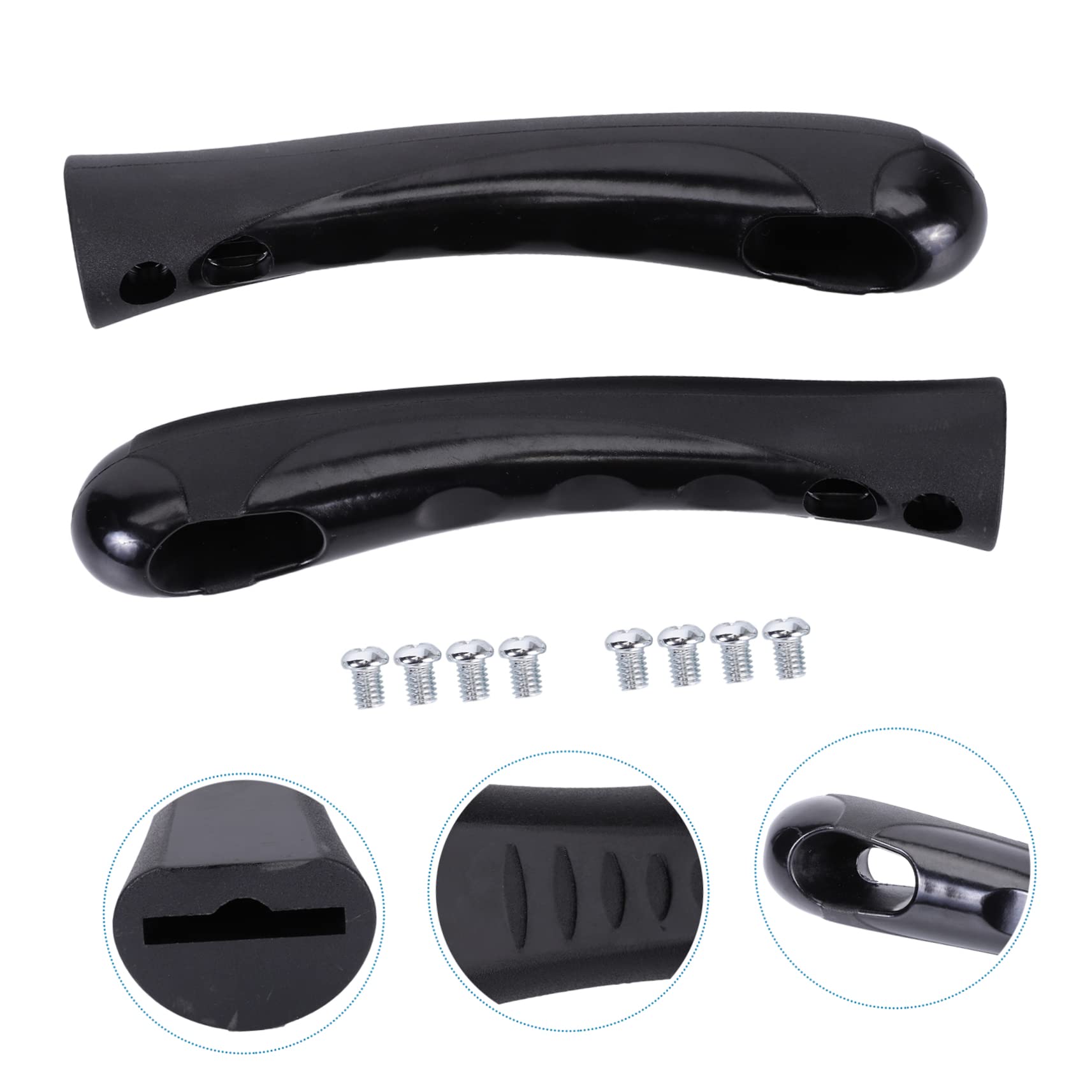 Universal Pot Handle 2Pcs Pot Handle Saucepan Handles Cooking Utensils Pot Grip Replacement Stainless Steel Bakelite Pan Grip Re