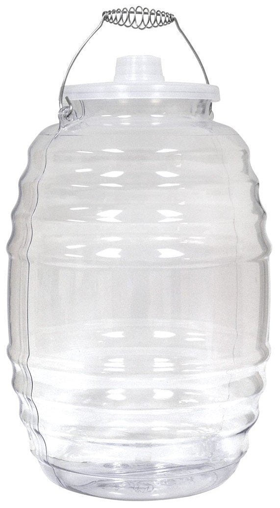 Royal Cook Vitrolero Aguas Frescas Tapadera Plastic Water Container with Lid, 5 Gallon, Clear [CONTAINER AND LID, COMPLETE SET][