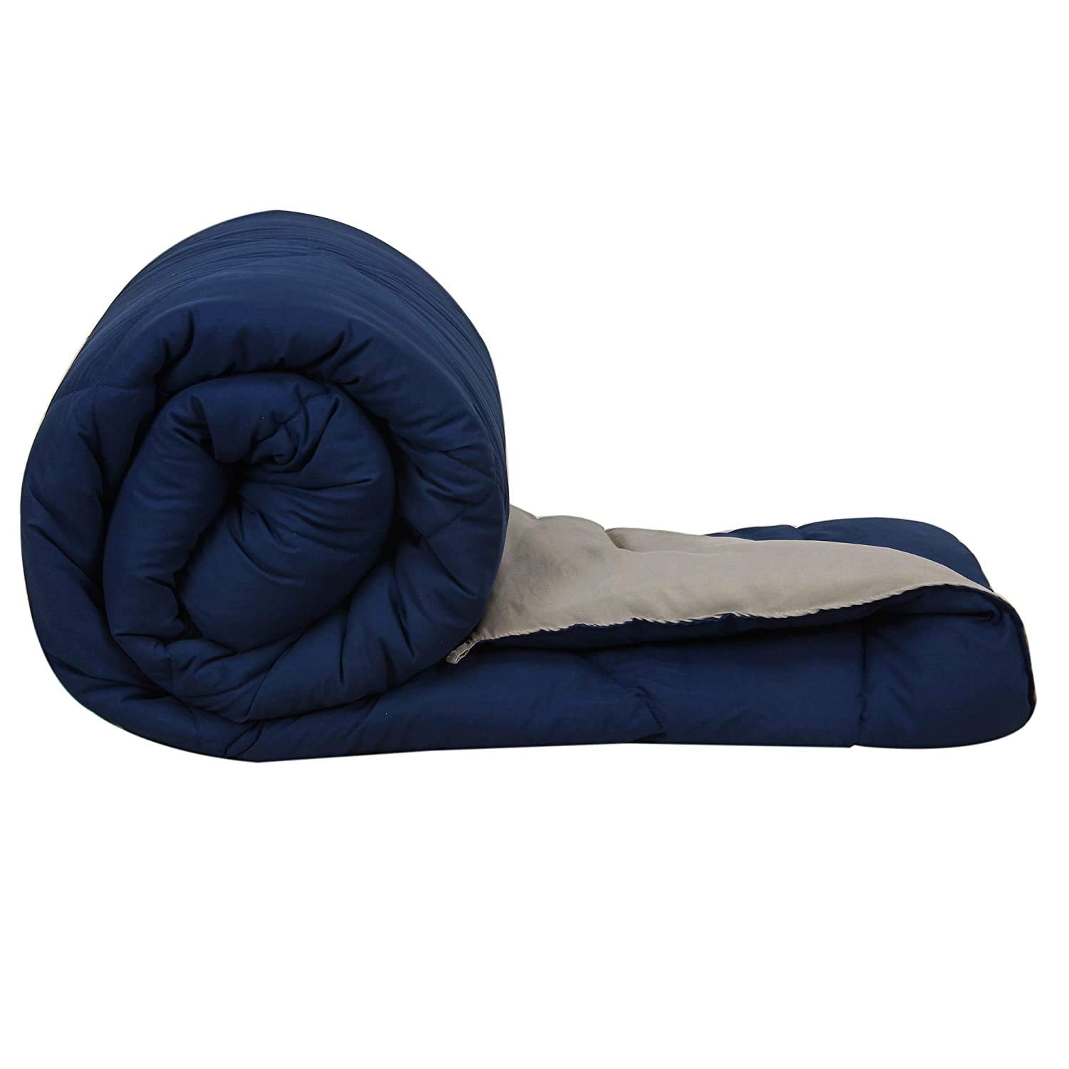 Svt Microfiber 200Tc Comforter (Single_Blue & Grey)
